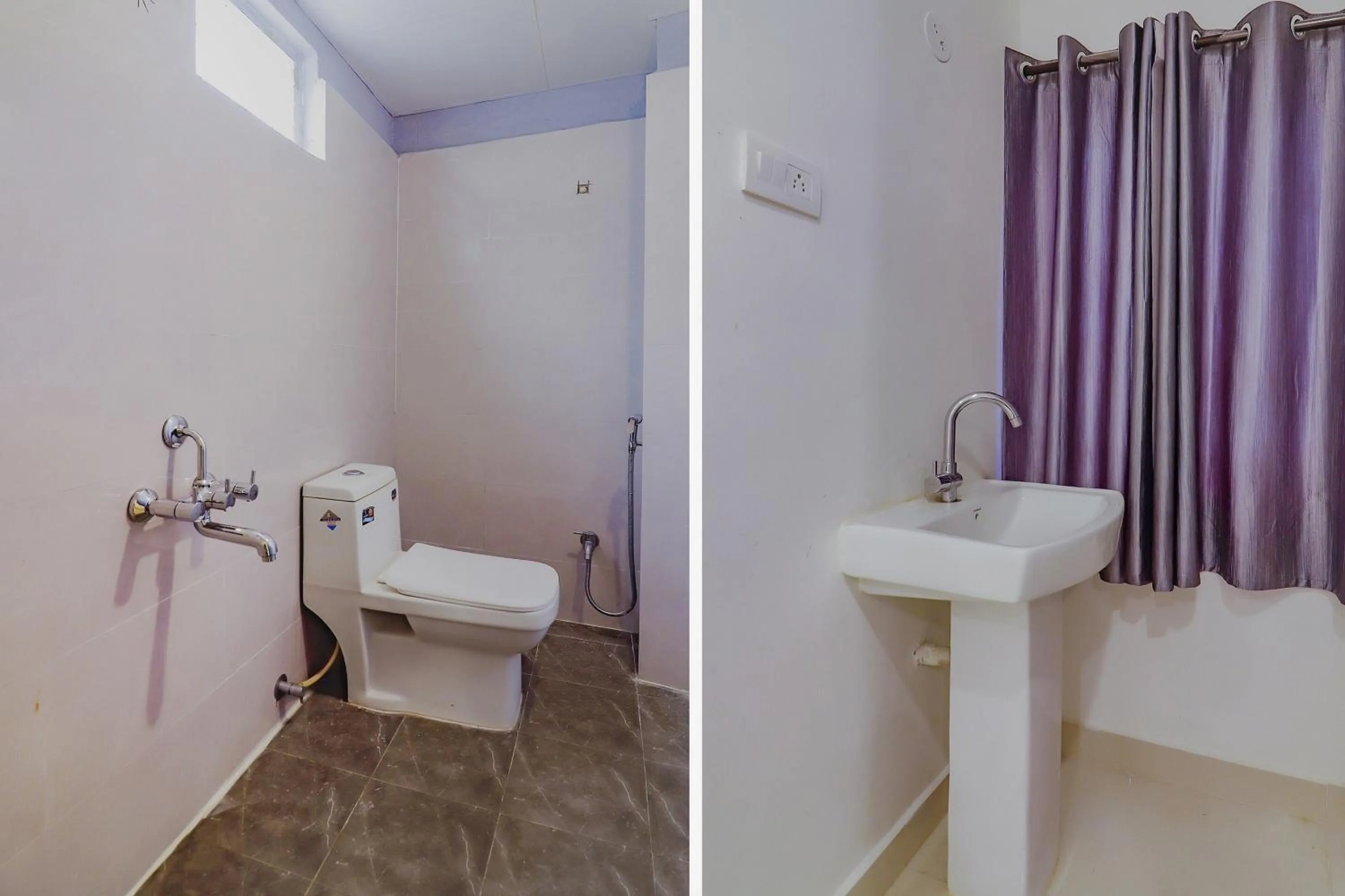 Bathroom in Collection O White Ridge Near LB Nagar
