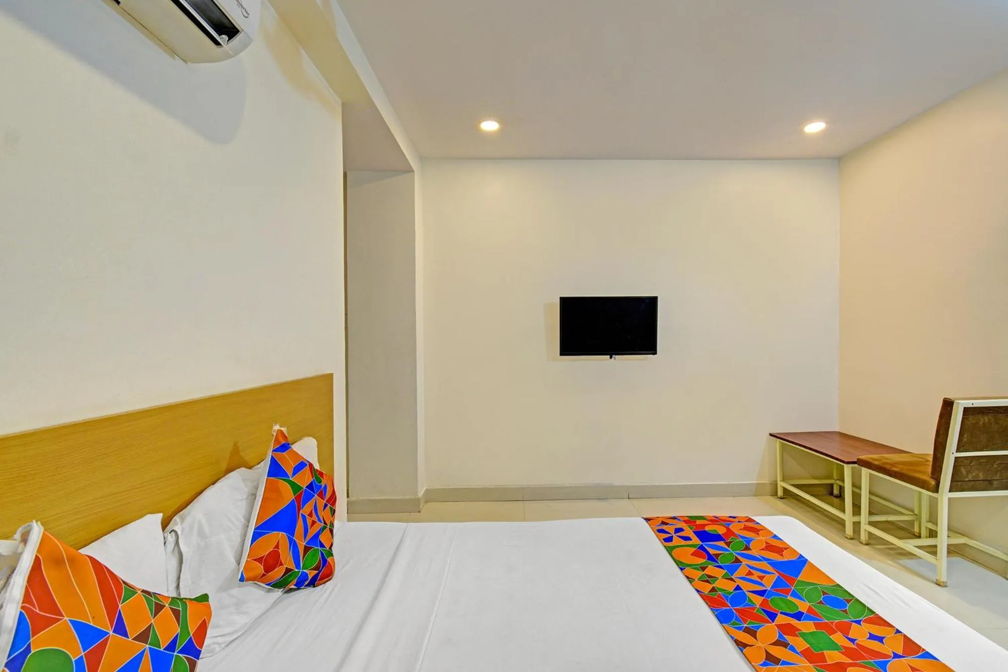 Bed in FabHotel White Ridge LB Nagar