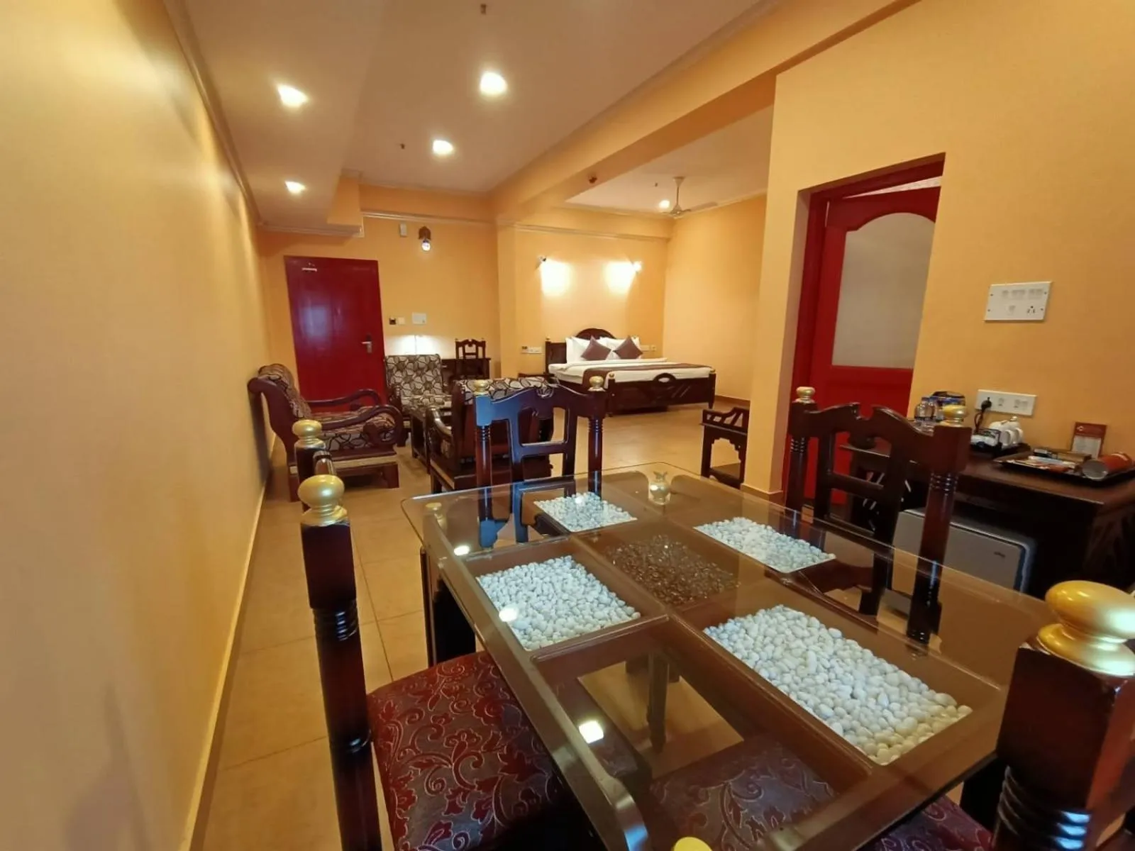 Living room in Krishna Beach Resort