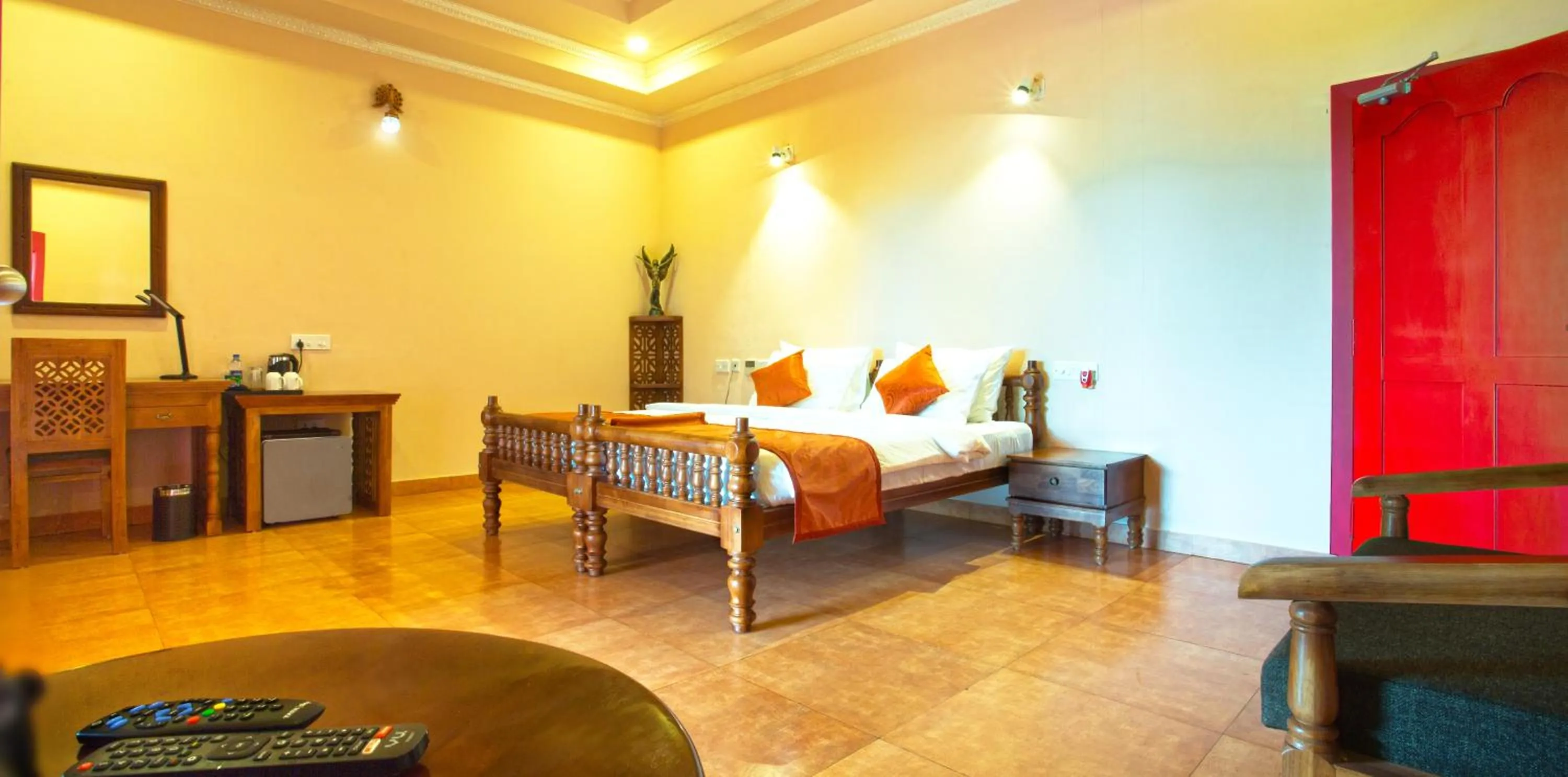 Bedroom, Bed in Krishna Beach Resort