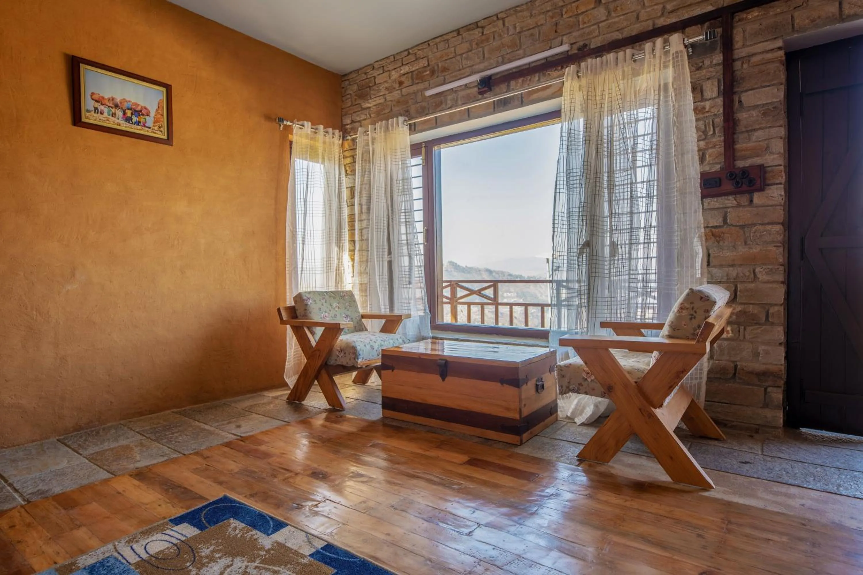 Seating area in BluSalzz Homes - The Himalayan Bungalow, Almora - Uttarakhand