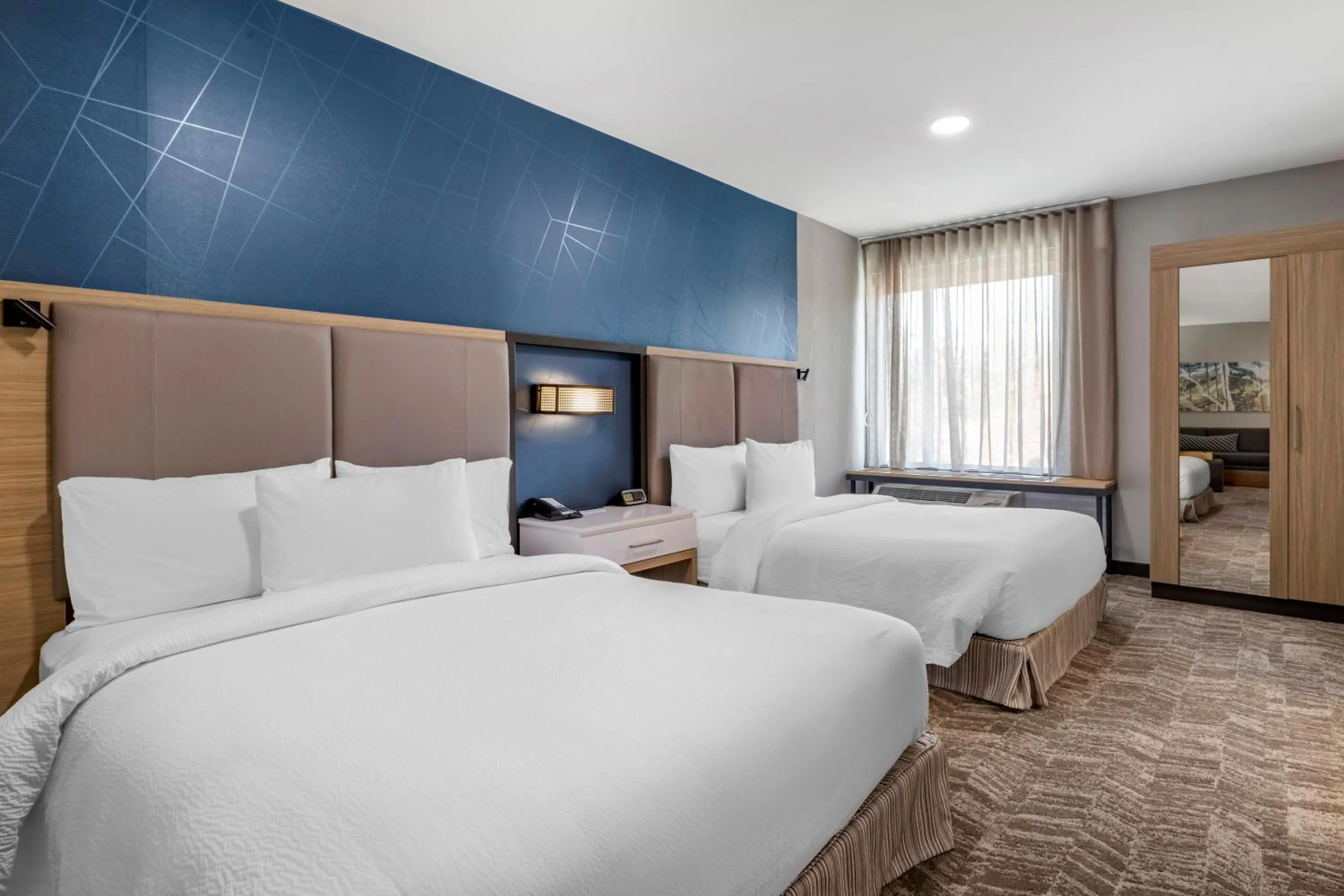 Bedroom, Bed in SpringHill Suites by Marriott Anaheim Placentia Fullerton