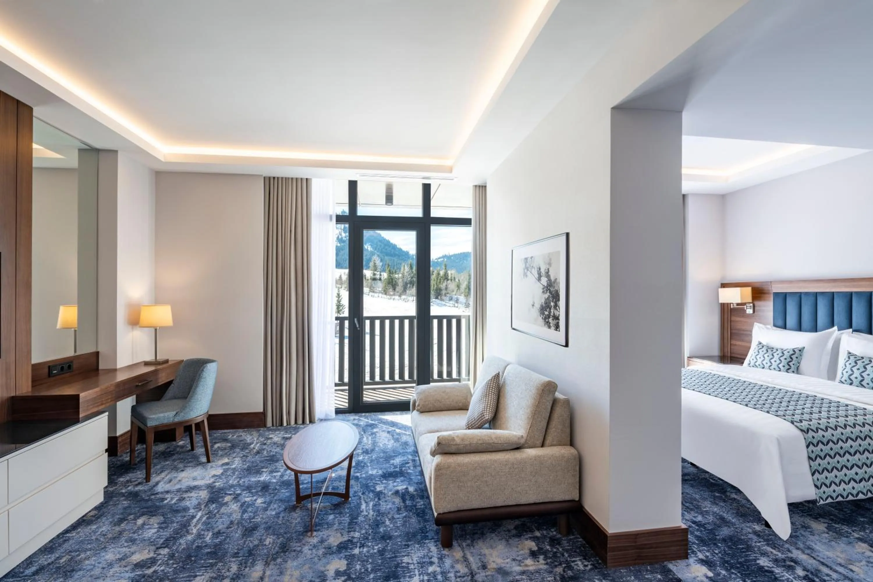 Living room, Bed in Ambassadori Goderdzi Hotel