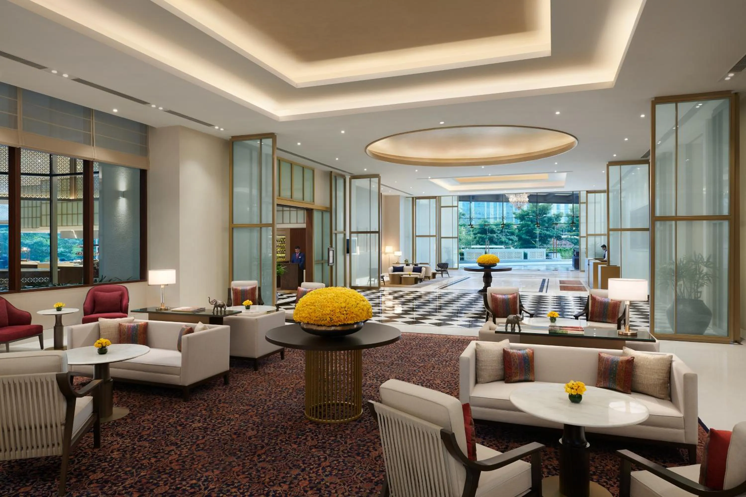 Lobby or reception in The Leela Bhartiya City Bengaluru
