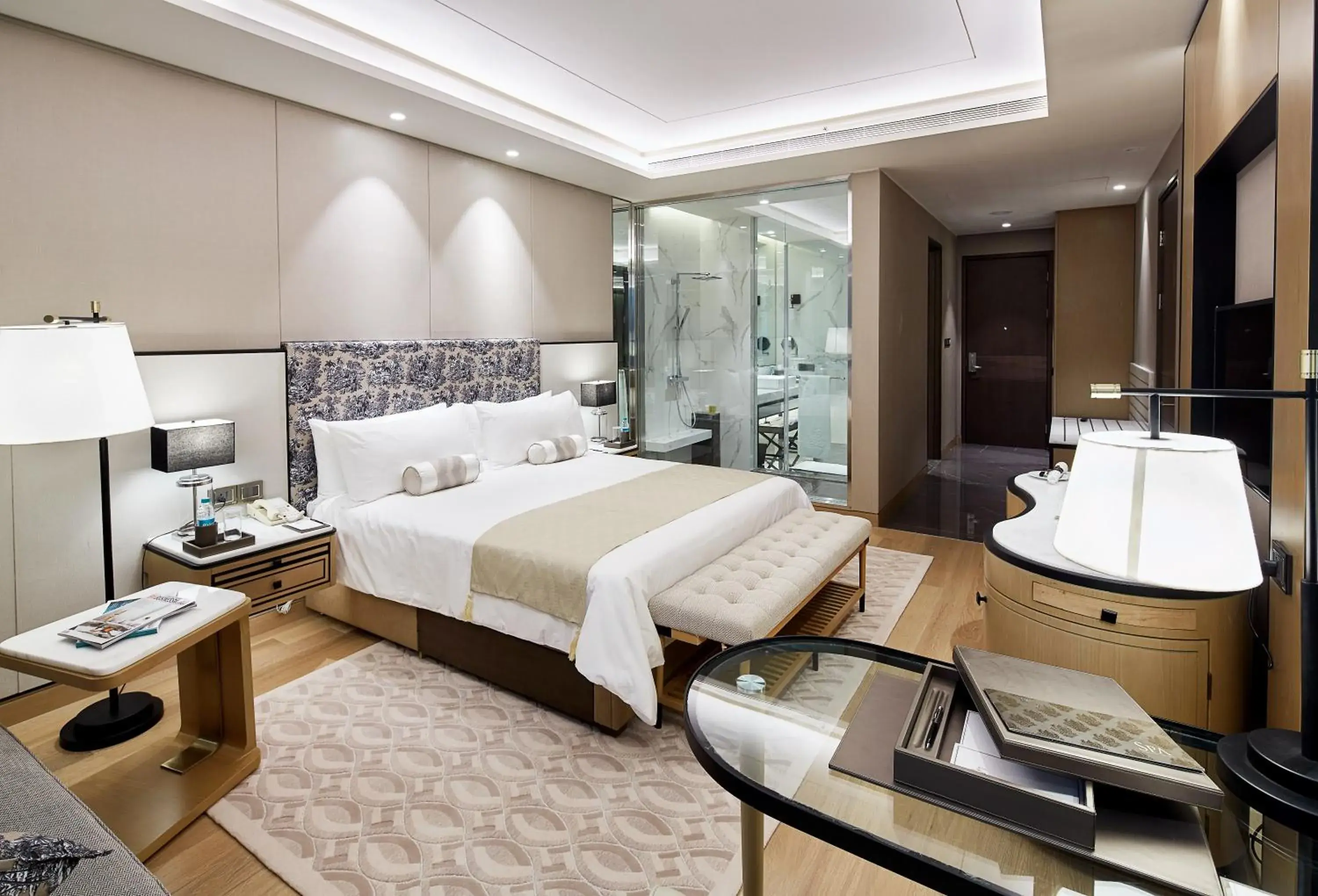 Premier Room overlooking the Pool/Central Park view with 1 Way Airport Transfer & Complimentary meals for children below 12 yrs at Quattro on the room package booked - single occupancy in The Leela Bhartiya City Bengaluru Premier Room overlooking the Pool/Central Park view with 1 Way Airport Transfer & Complimentary meals for children below 12 yrs at Quattro on the room package booked - single occupancy in The Leela Bhartiya City Bengaluru