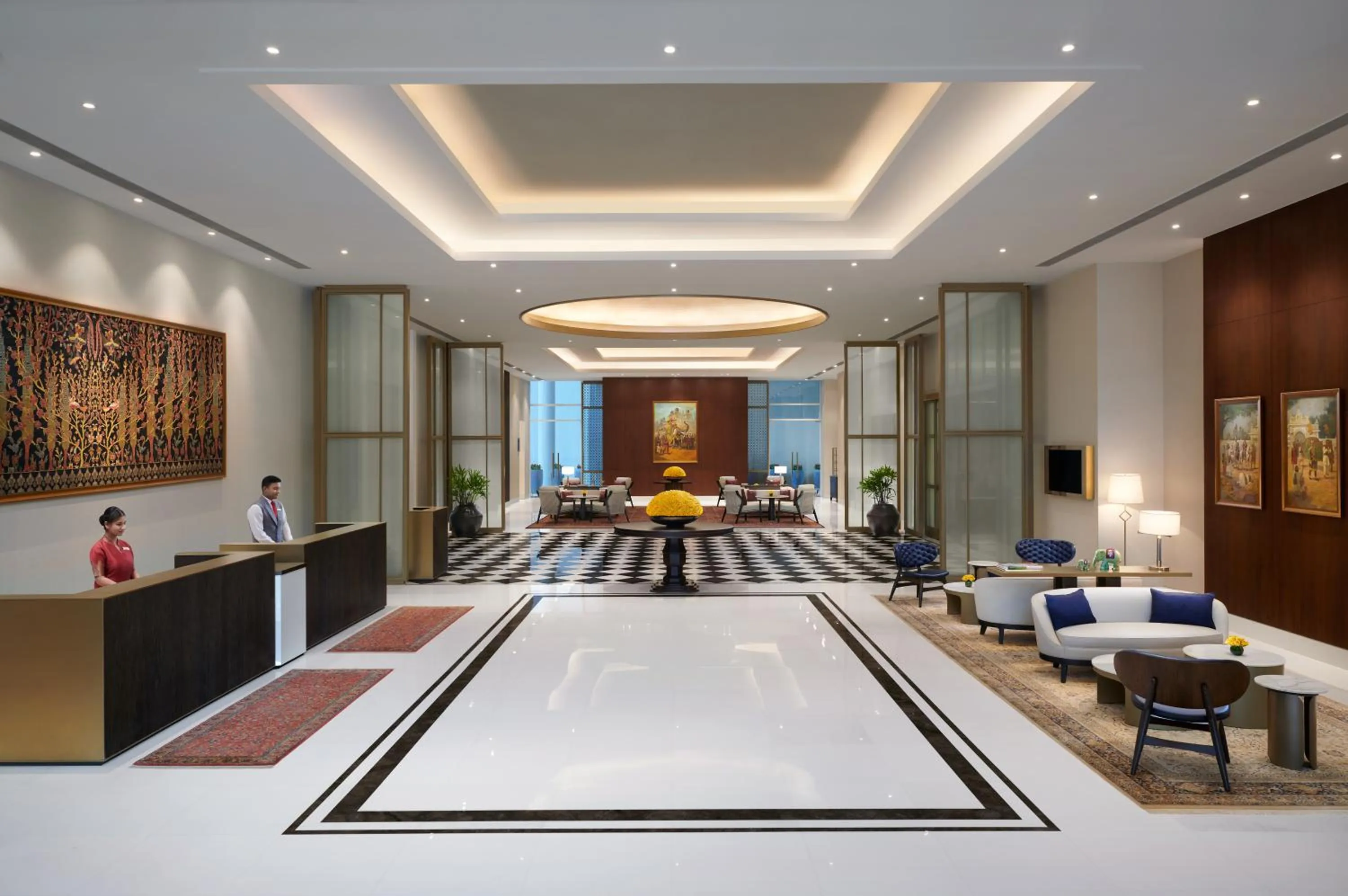 Lobby or reception in The Leela Bhartiya City Bengaluru