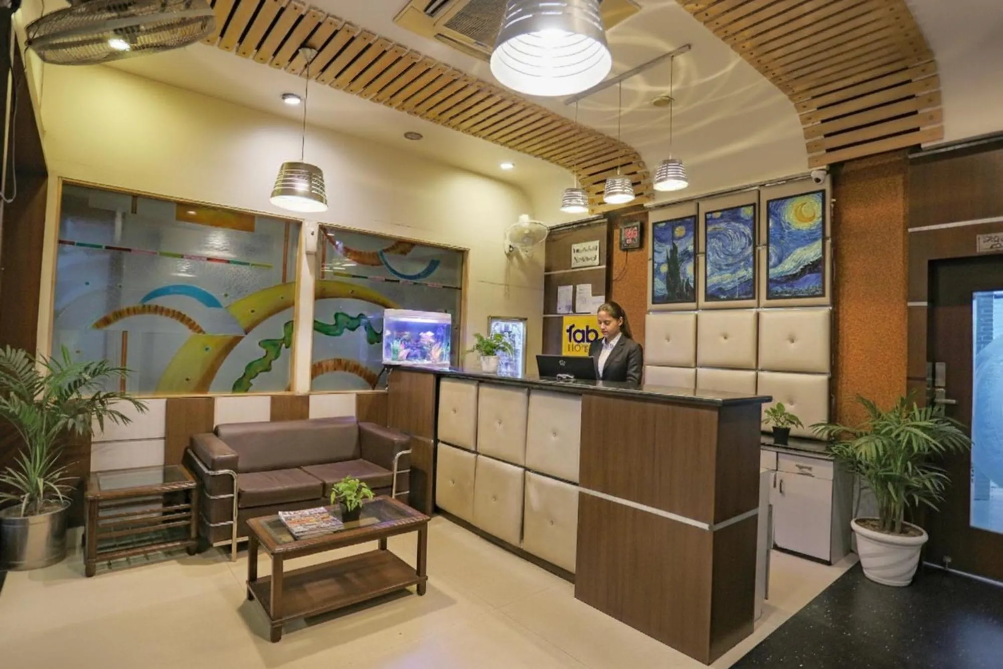 Lobby or reception in FabHotel Midland