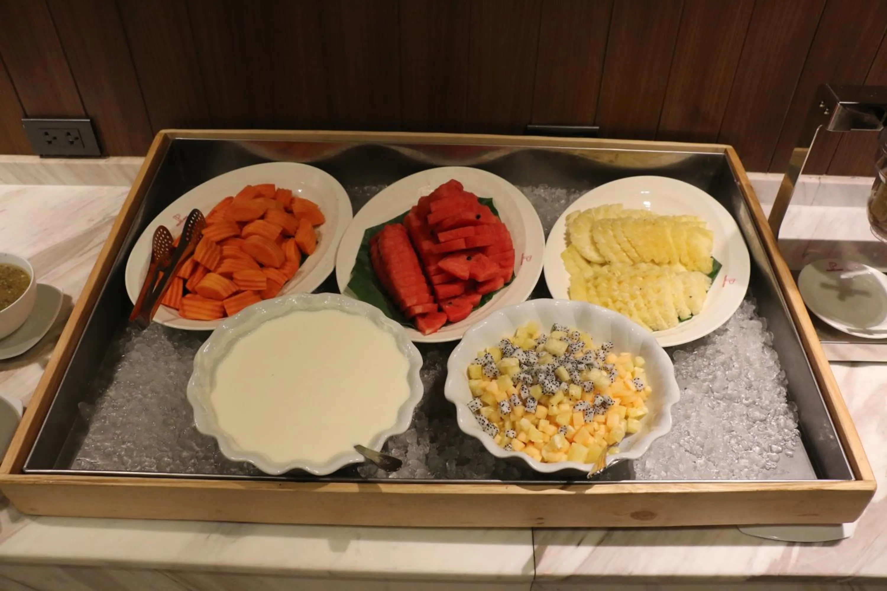 Buffet breakfast in Pacific Park Hotel