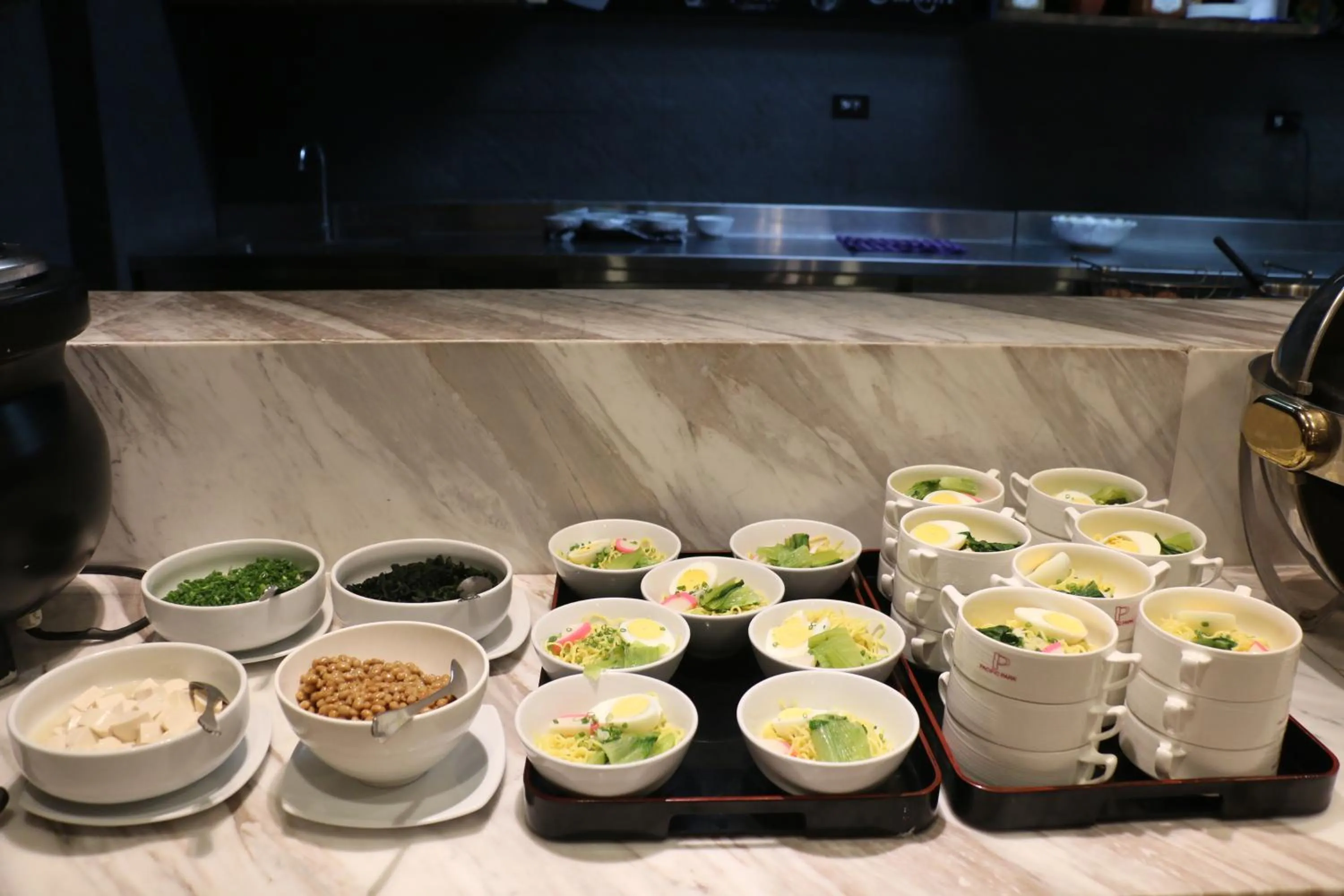 Buffet breakfast in Pacific Park Hotel