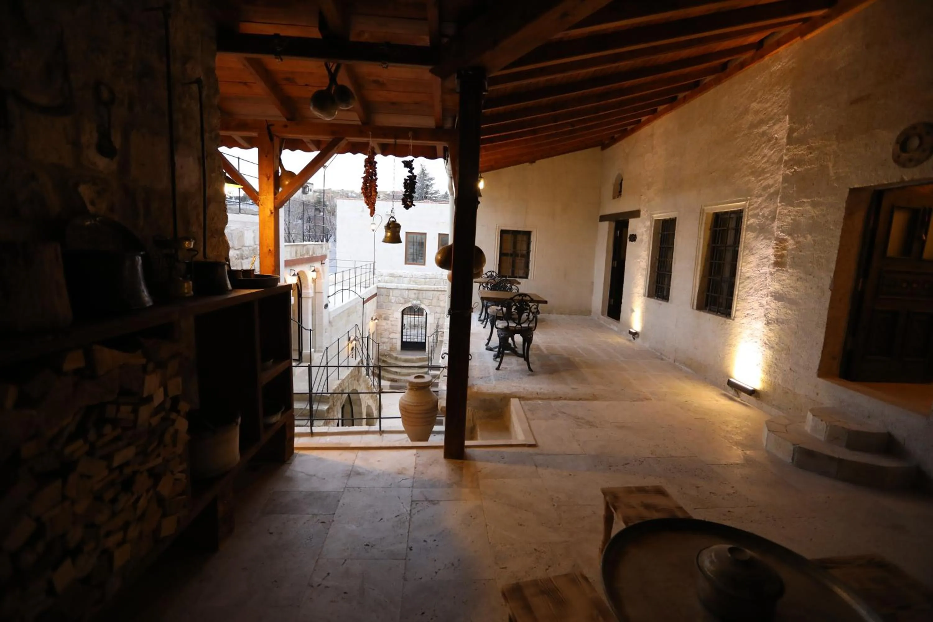 Patio in Hancı Cave Hotel