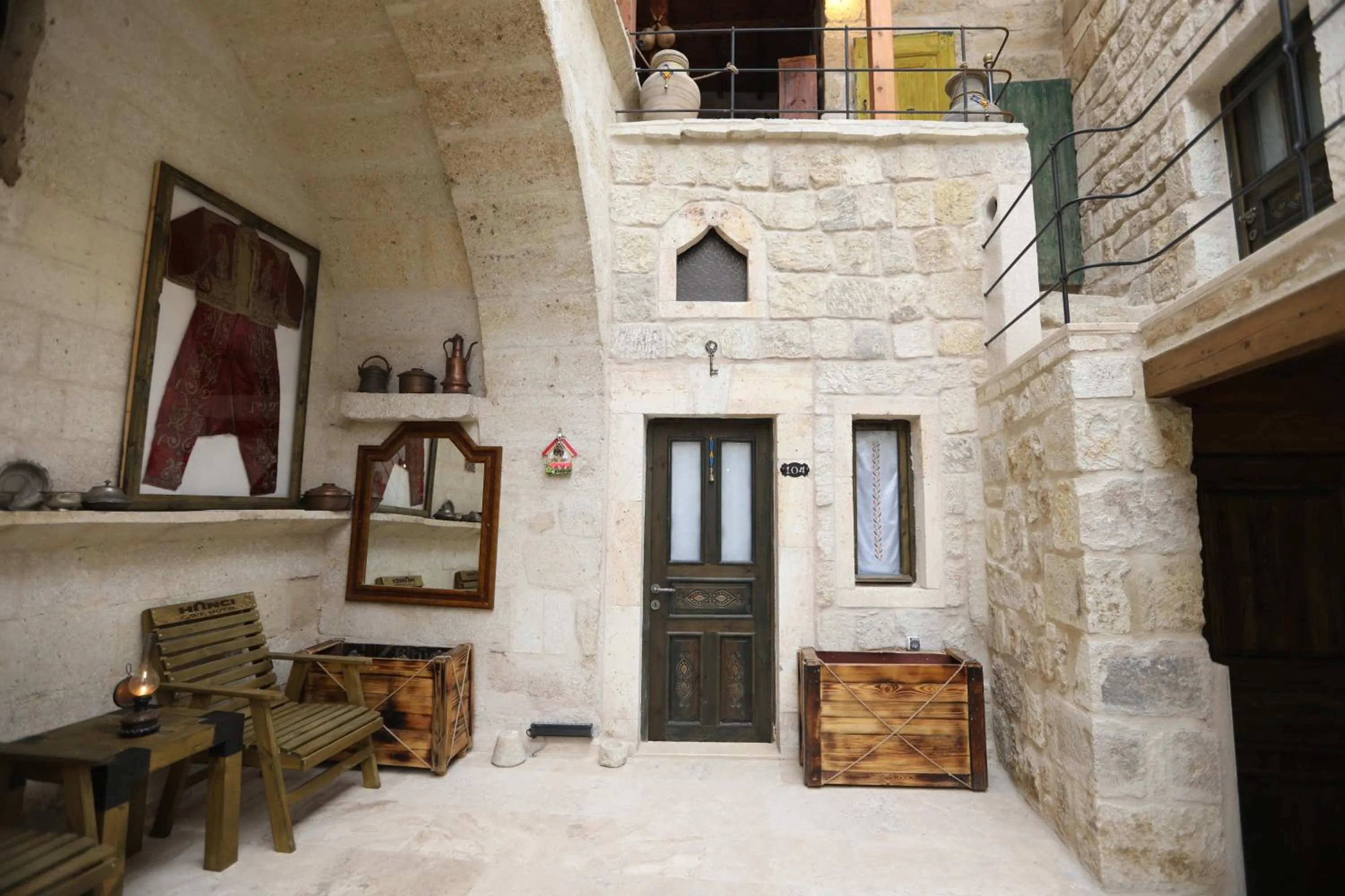 Patio in Hancı Cave Hotel