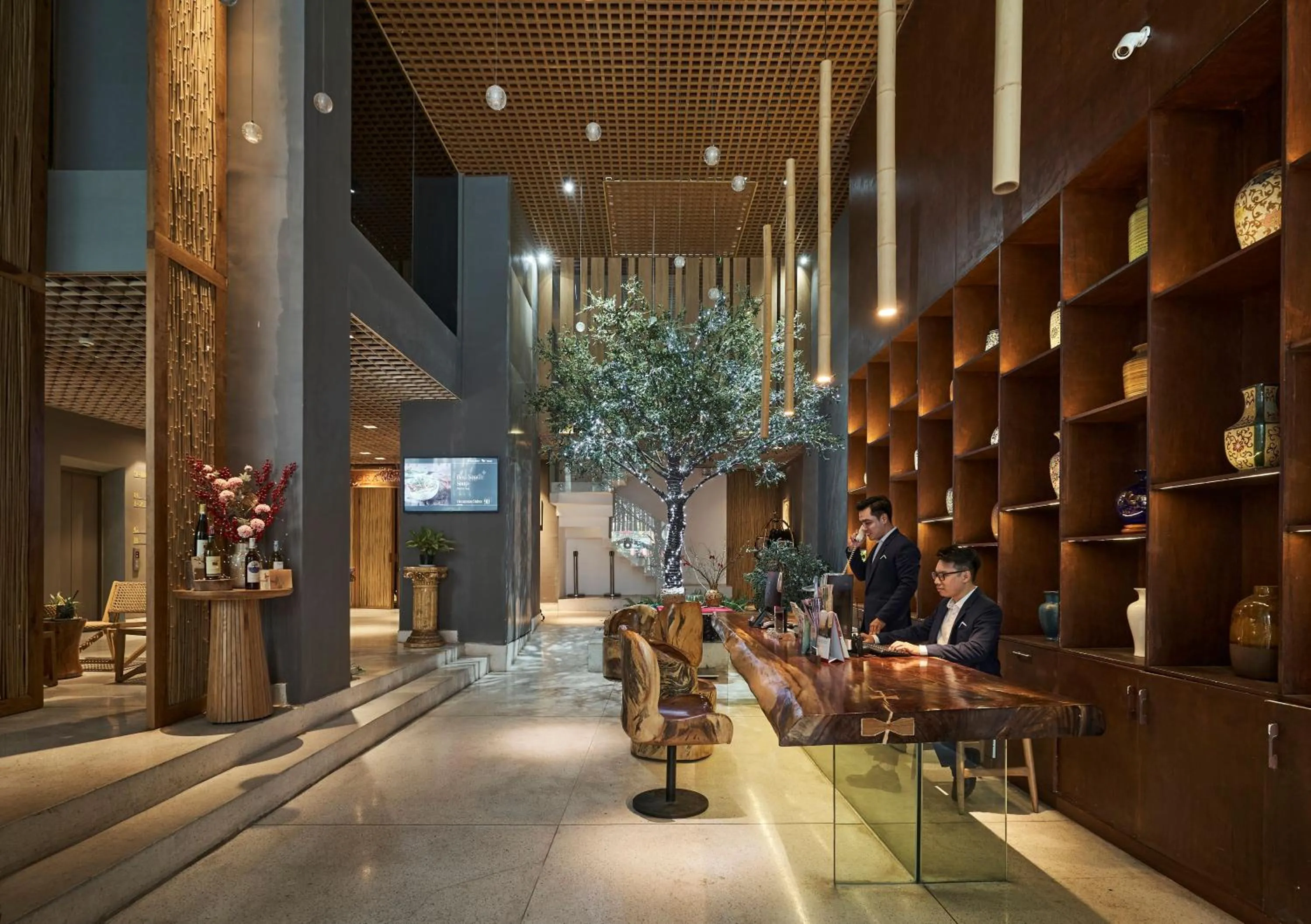 Property building in Sky Gem Hotel Sora