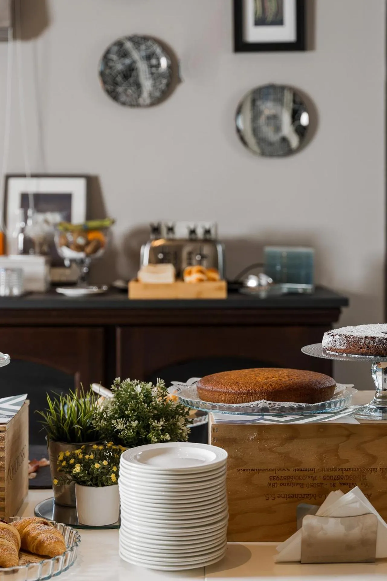 Food and drinks in Castello D'Argile Hotel