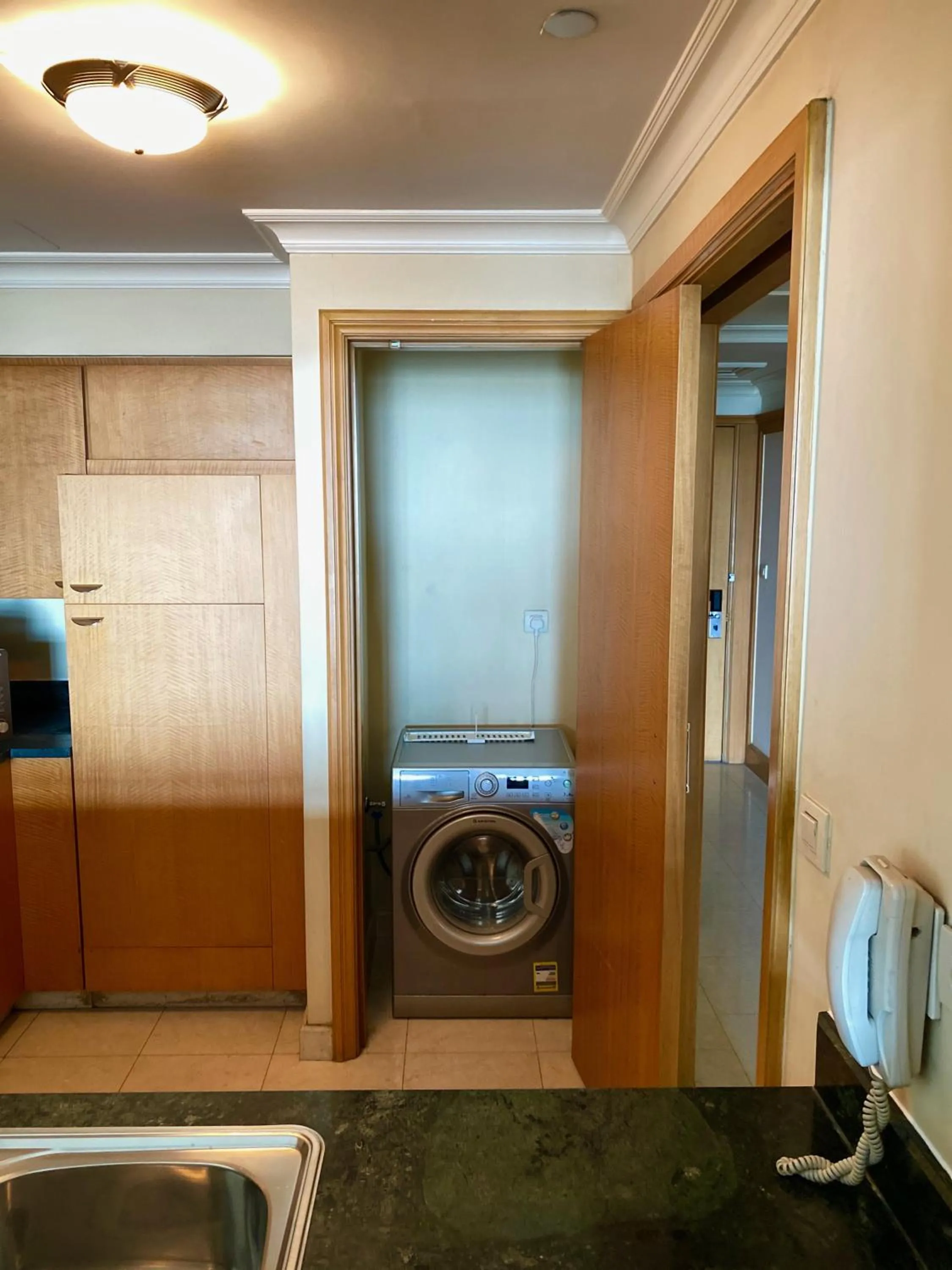 Kitchen or kitchenette in Chez Haytham At Four Seasons Nile Plaza Residential Suite