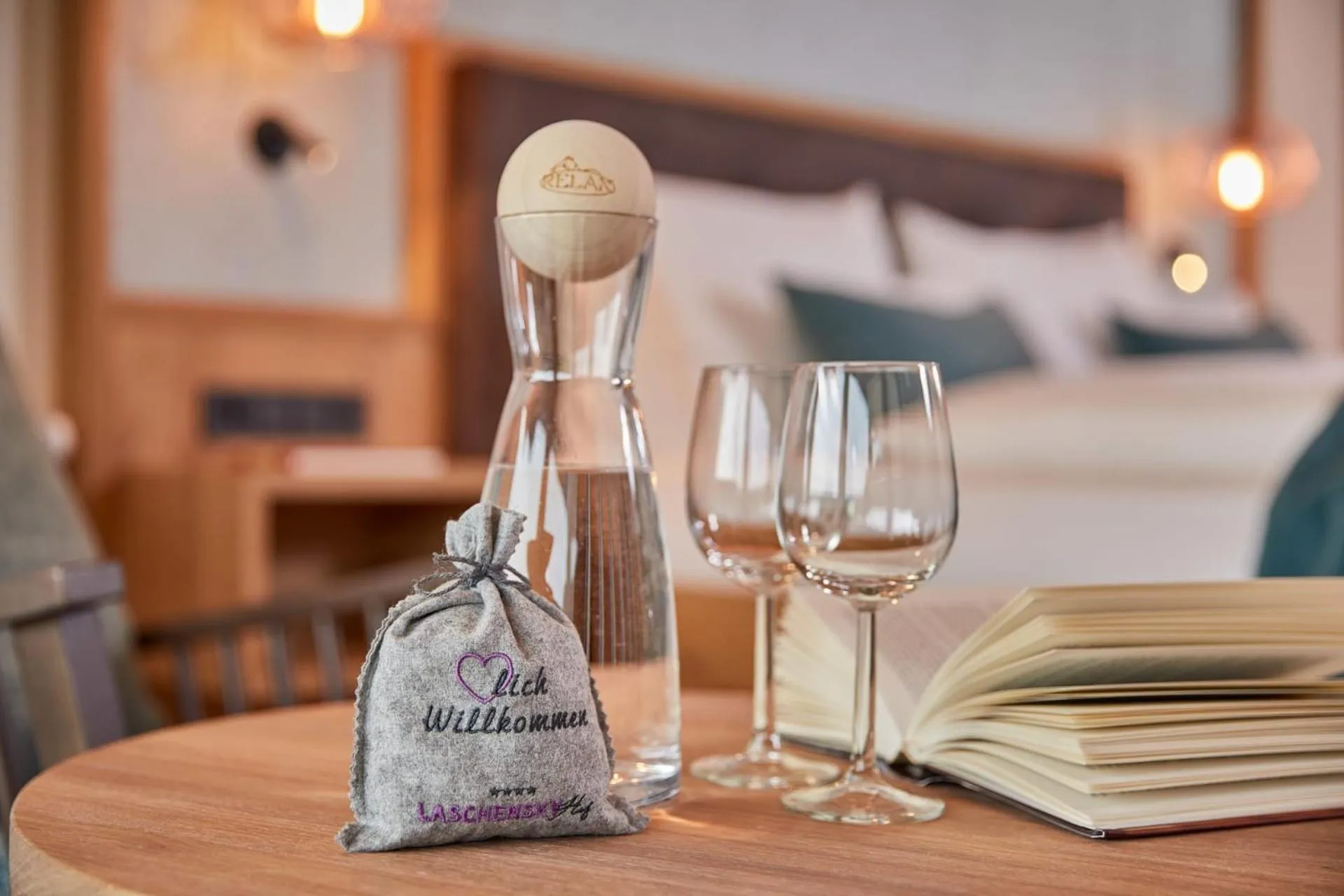 Bed in Laschenskyhof Hotel & Spa