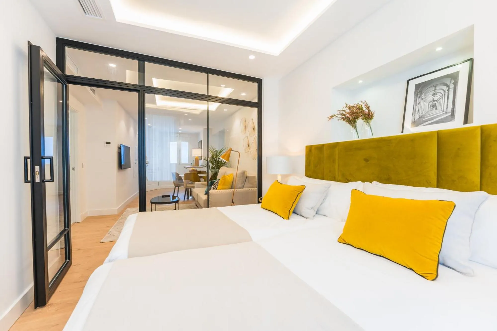 Bed in Debambú Suites