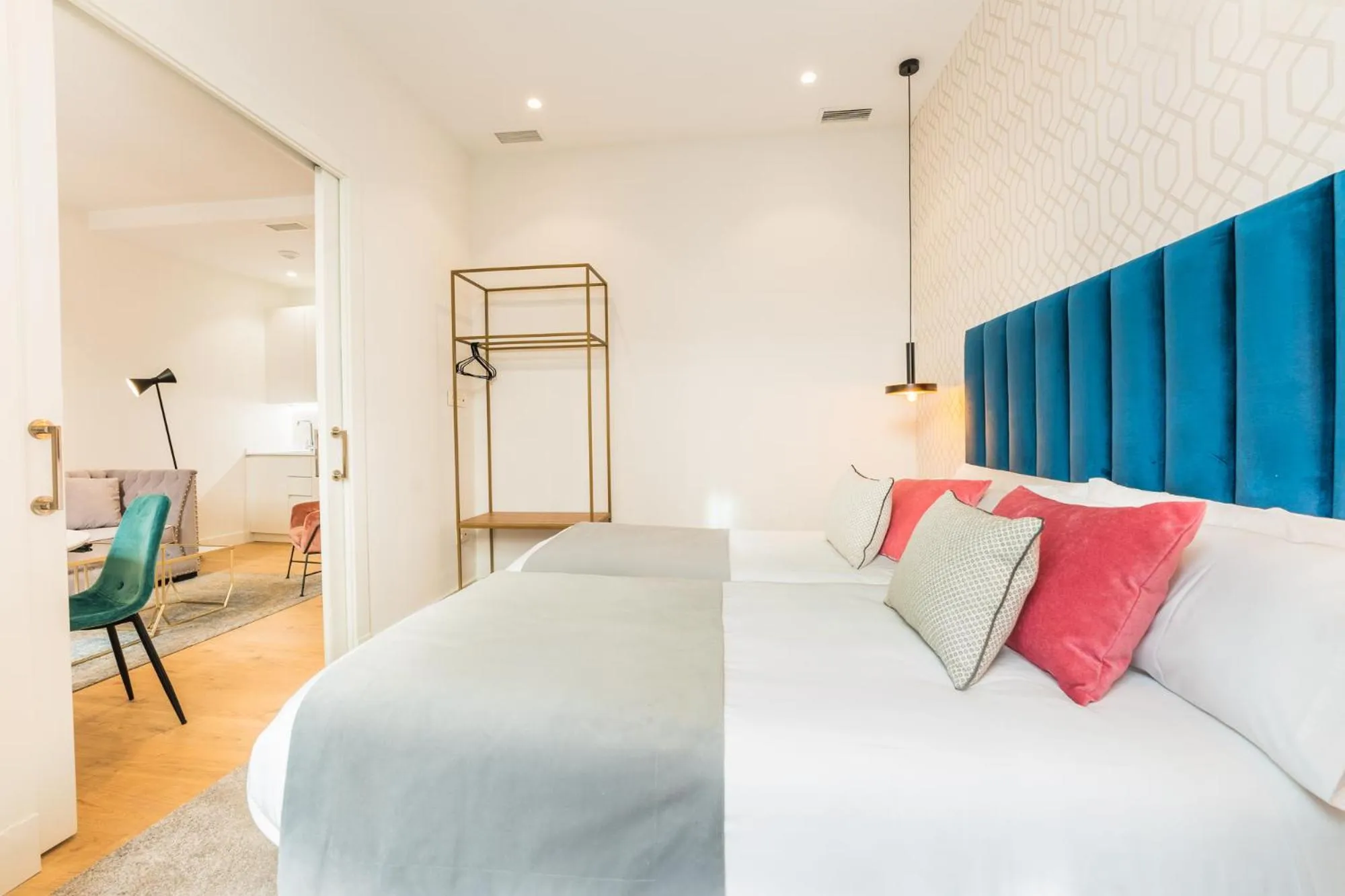 Bed in Debambú Suites