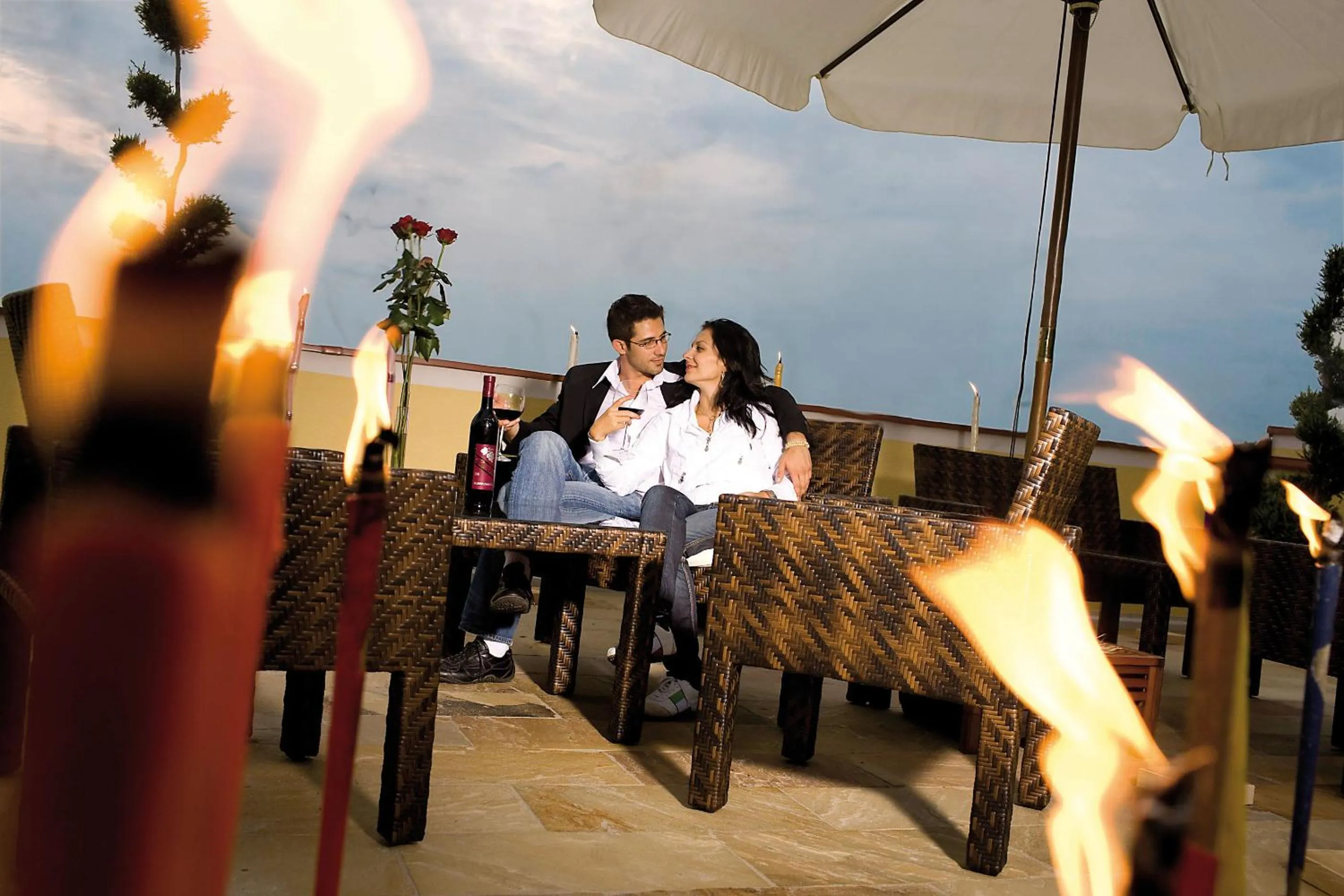 Patio in Hotel Panoramahof Loipersdorf