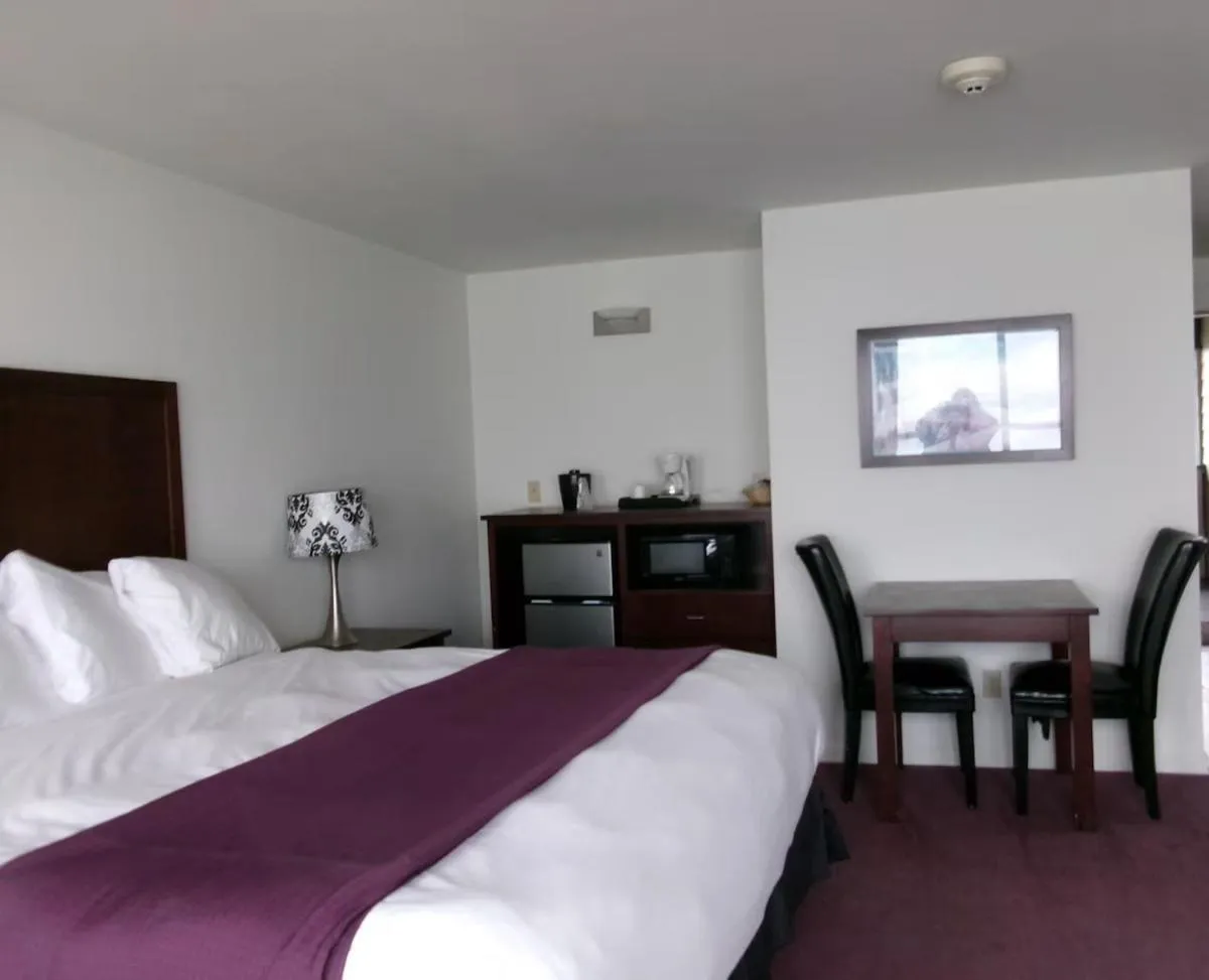 Kitchen or kitchenette, Bed in Seahorse Oceanfront Lodge