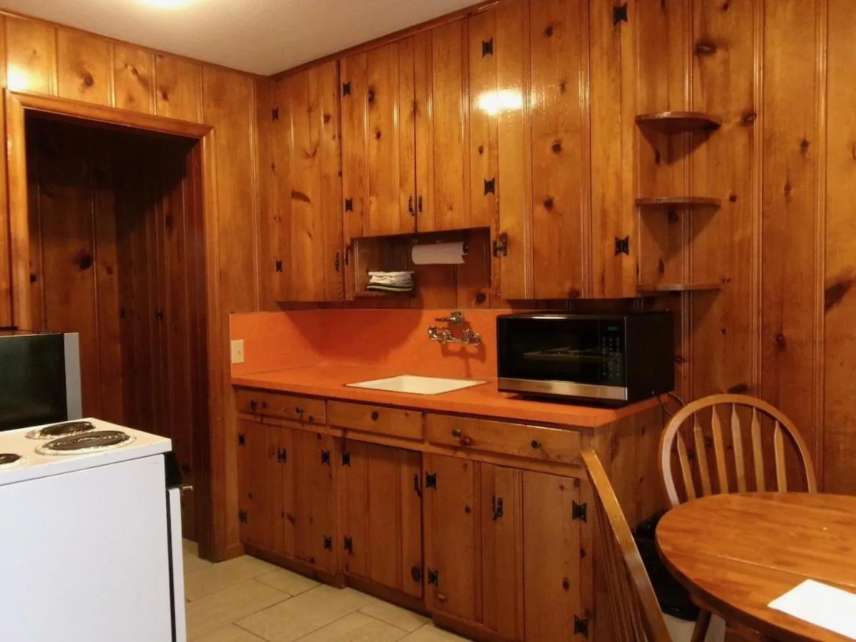 Kitchen or kitchenette in Seahorse Oceanfront Lodge
