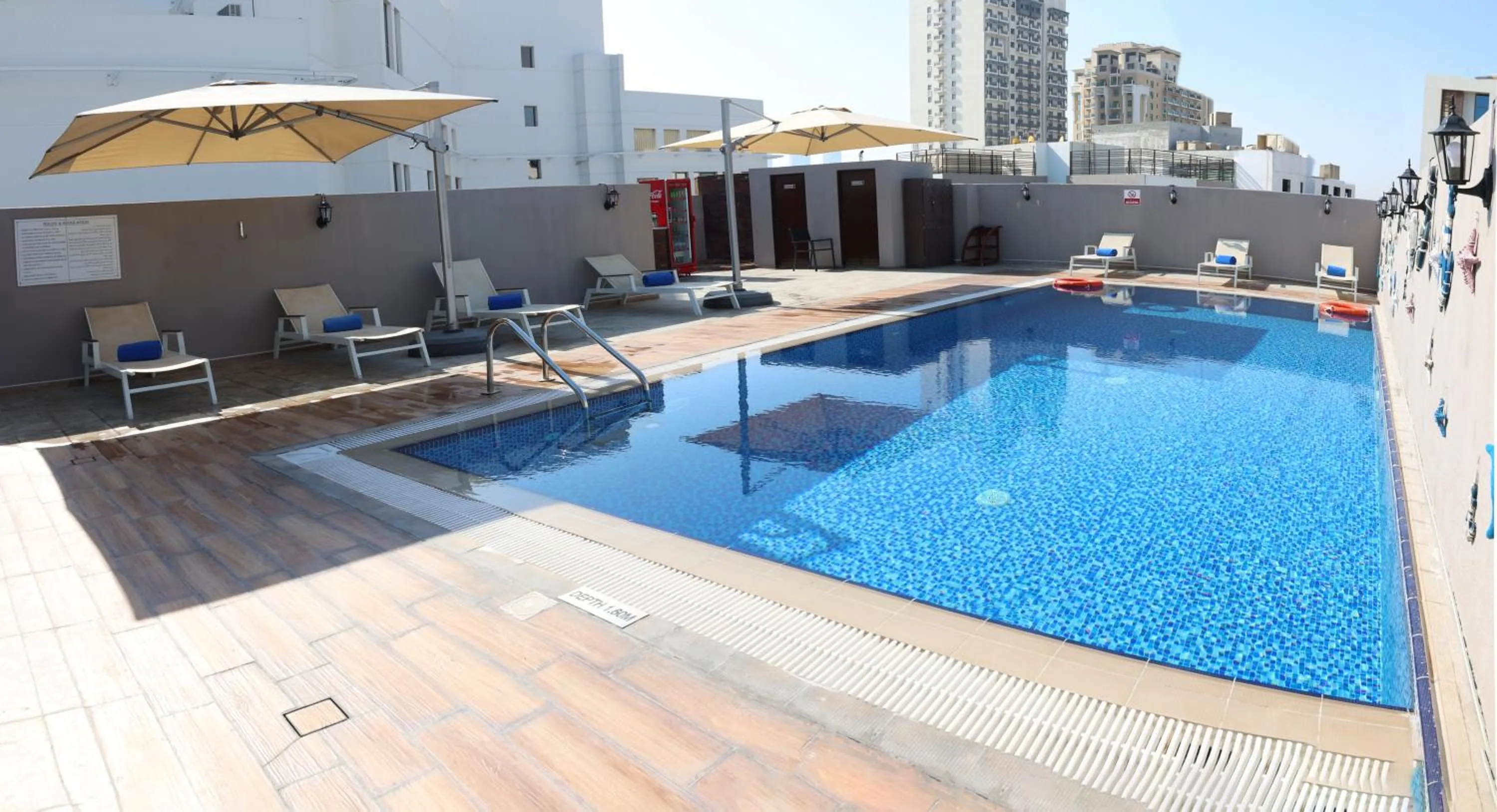 Pool view in Grand Kingsgate Jaddaf Waterfront Hotel by Millennium