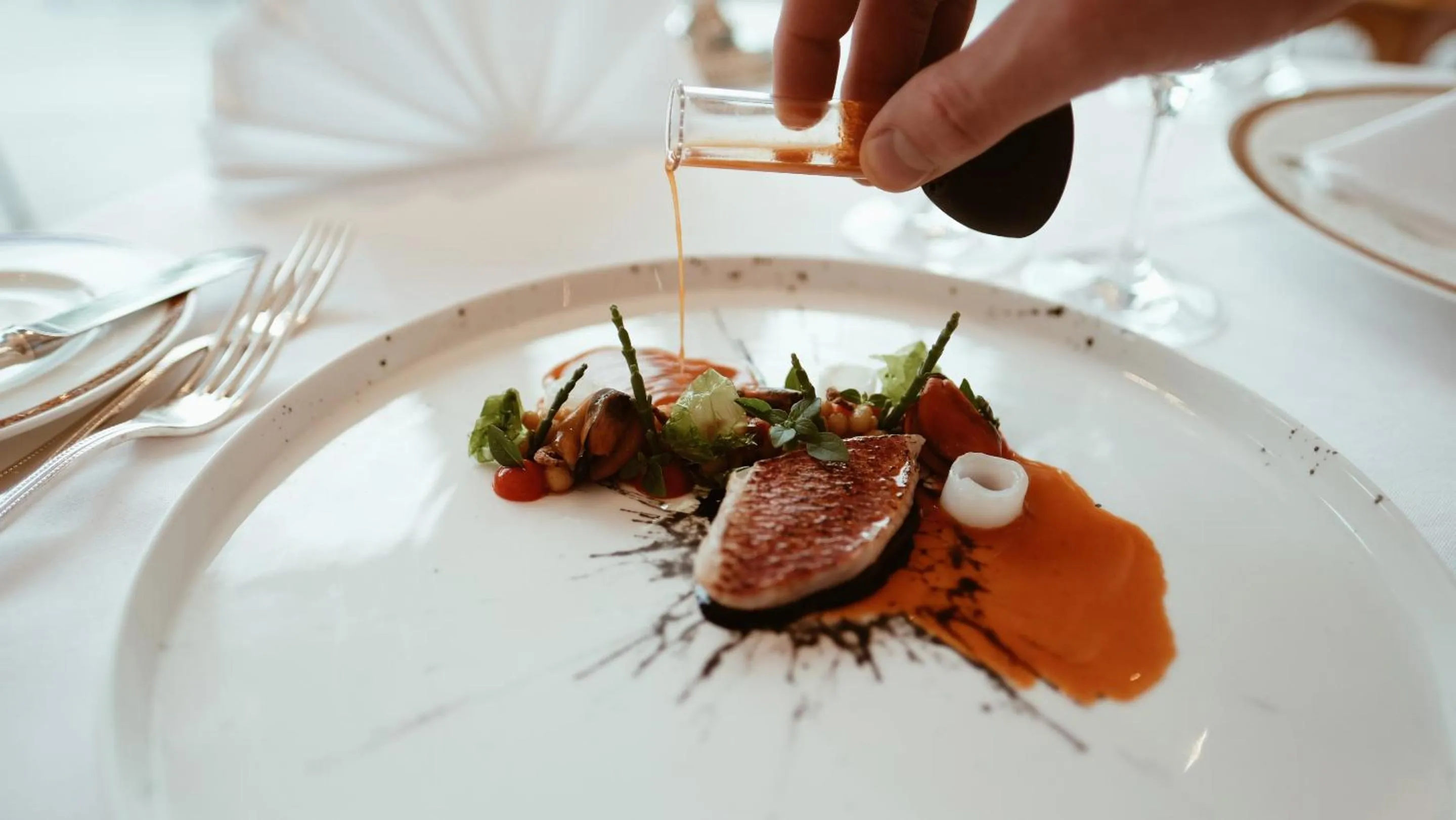 Food close-up in Hotel Schloss Mönchstein