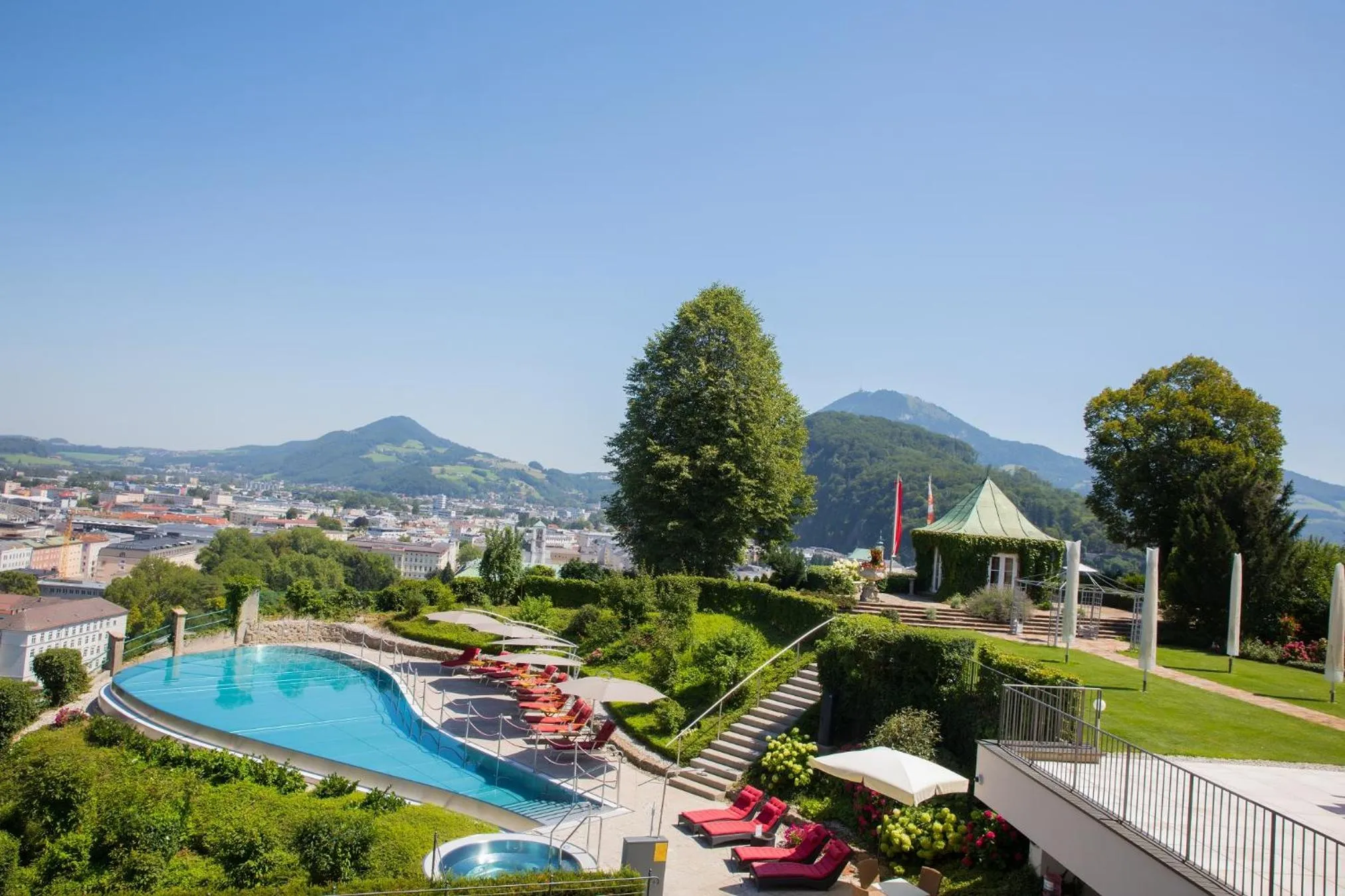 Garden in Hotel Schloss Mönchstein