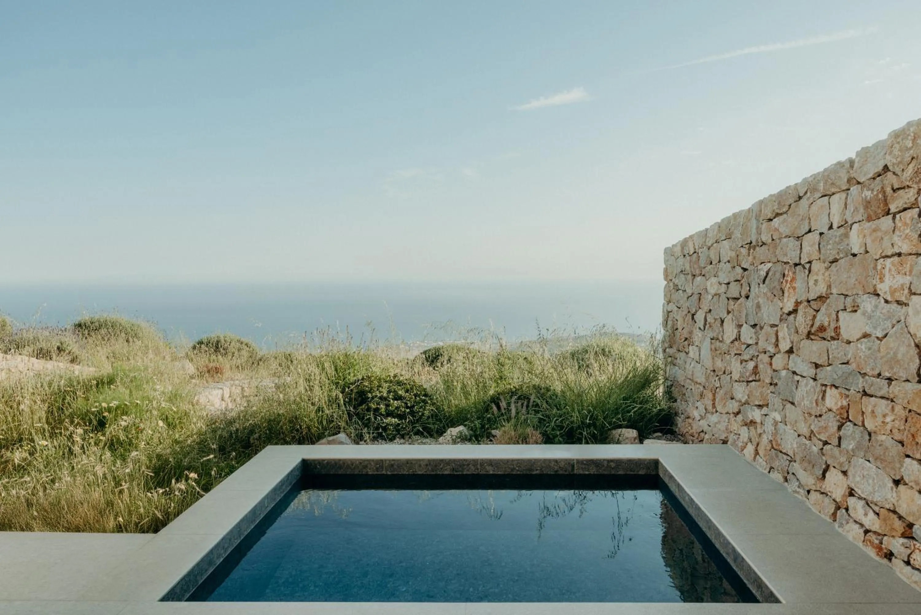 Hot Tub in Santorini Sky, Luxury Resort