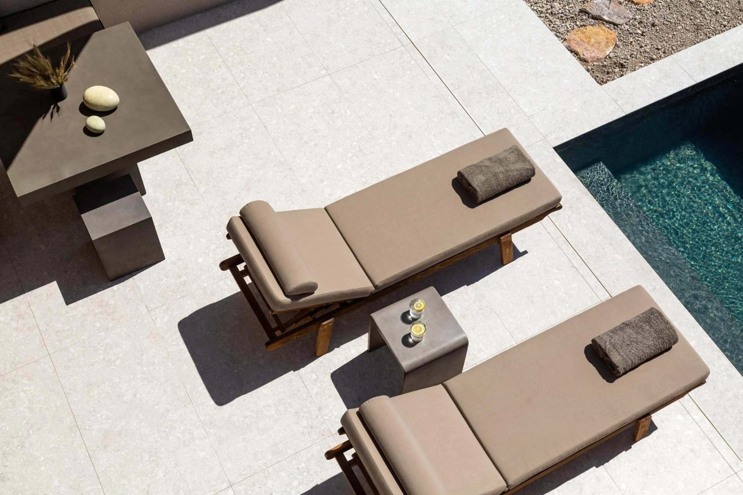 Bird's eye view in Santorini Sky, Luxury Resort