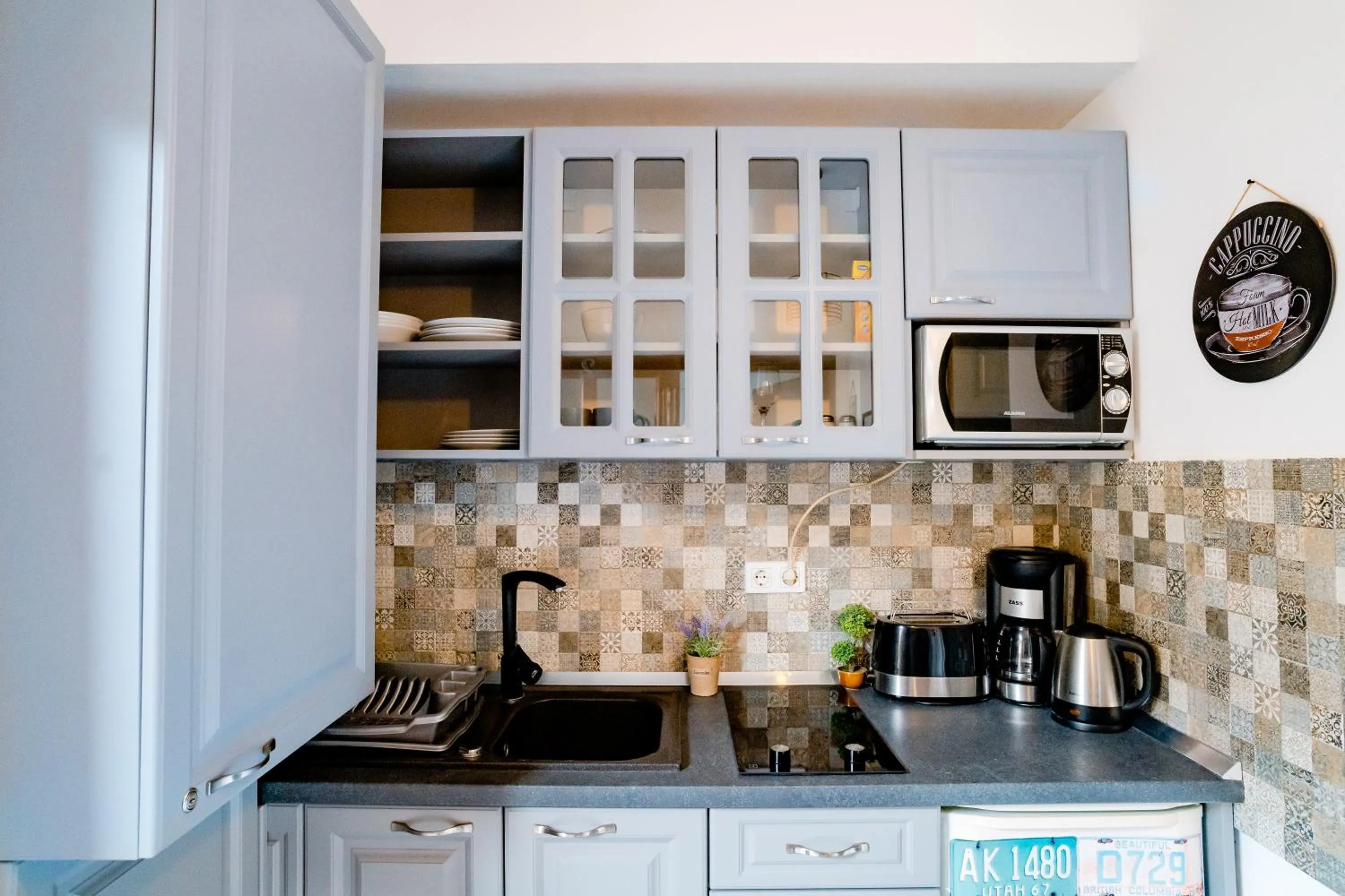 Kitchen or kitchenette in Galeria Grafit Apartments