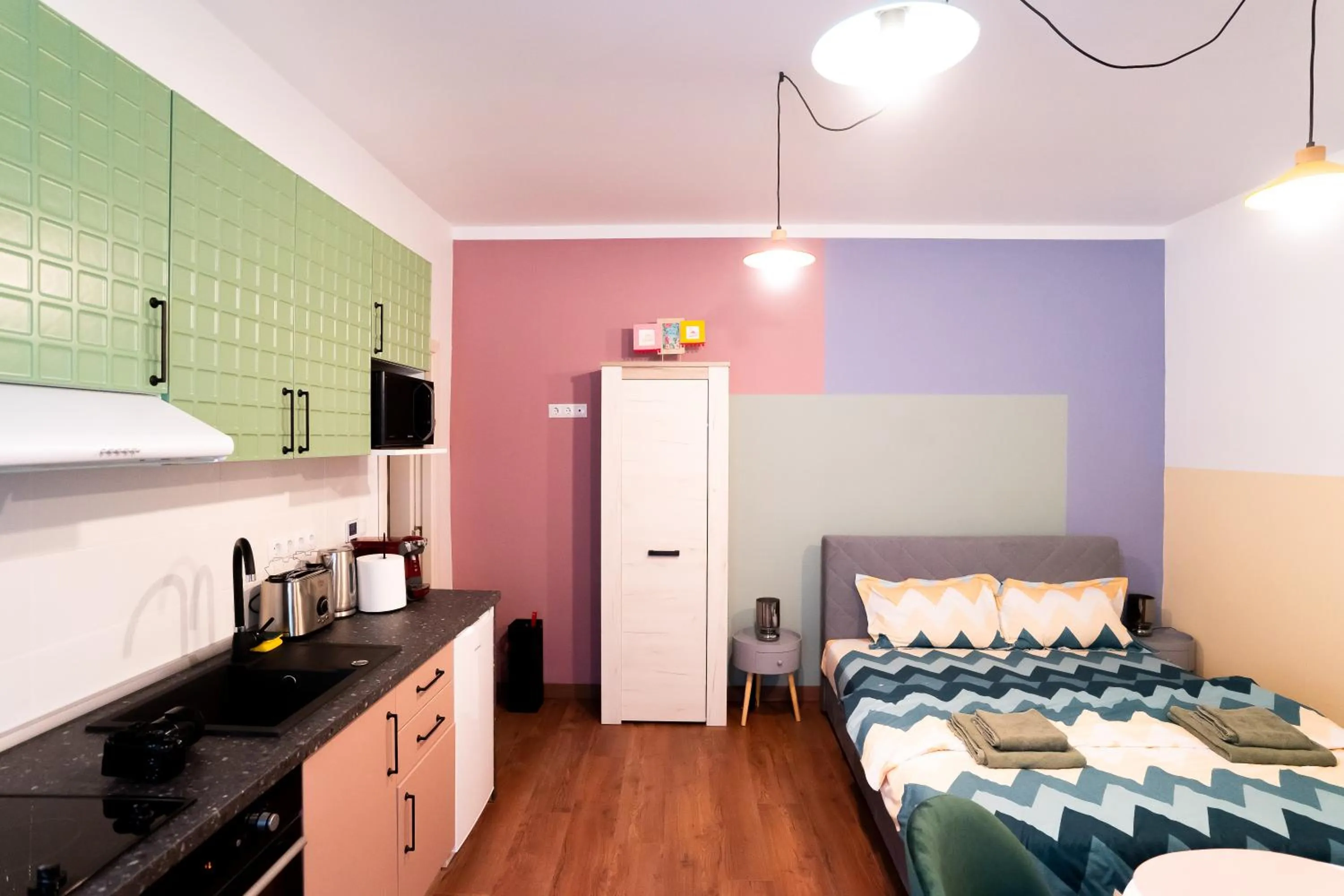 Bed in Galeria Grafit Apartments