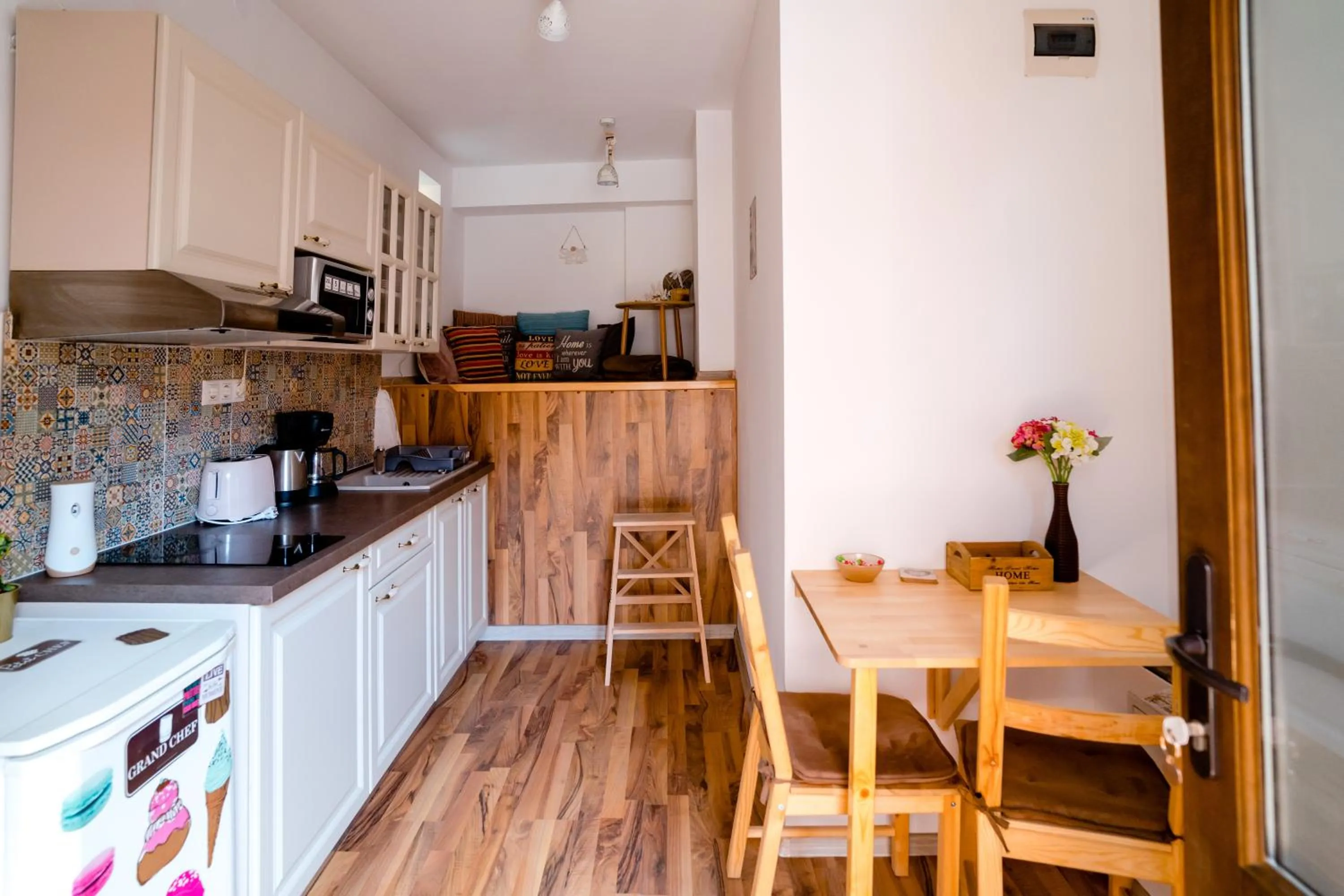 Kitchen or kitchenette in Galeria Grafit Apartments