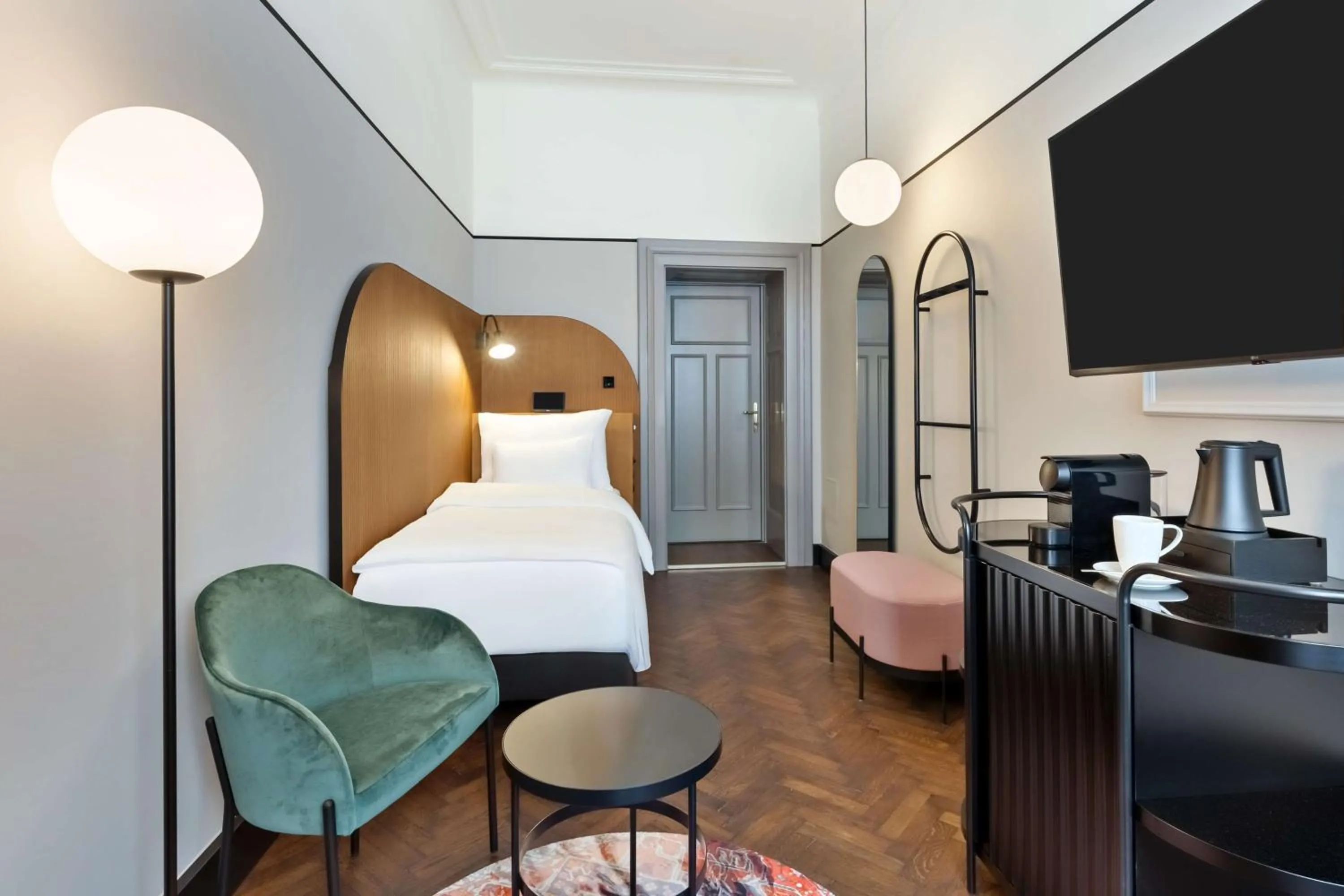 Bed in Hotel Astoria Vienna, Curio Collection by Hilton