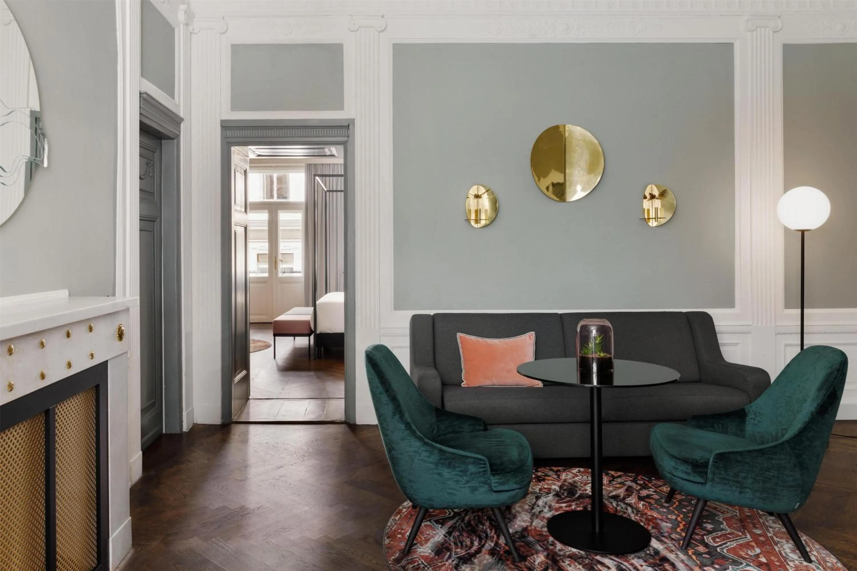 Living room in Hotel Astoria Vienna, Curio Collection by Hilton