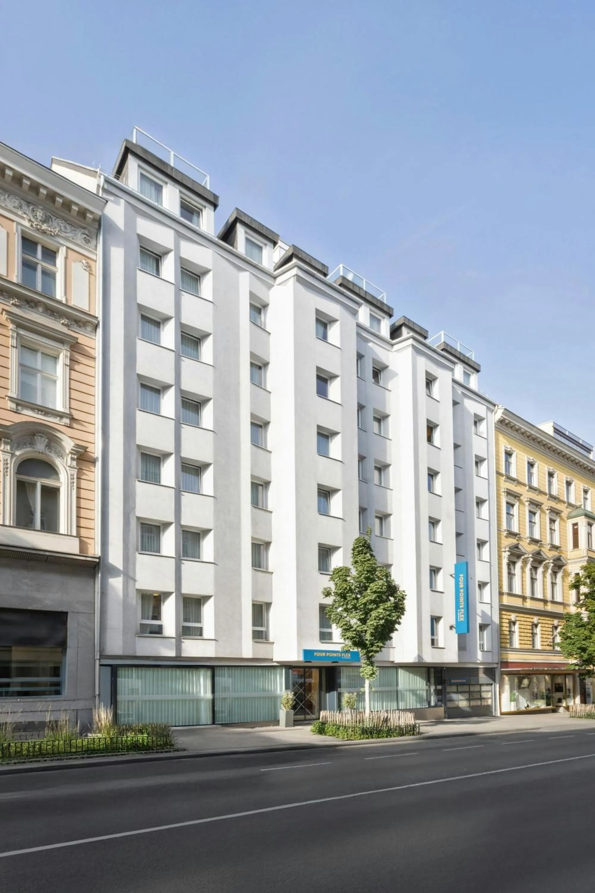 Property building in Four Points Flex by Sheraton Vienna Hauptbahnhof