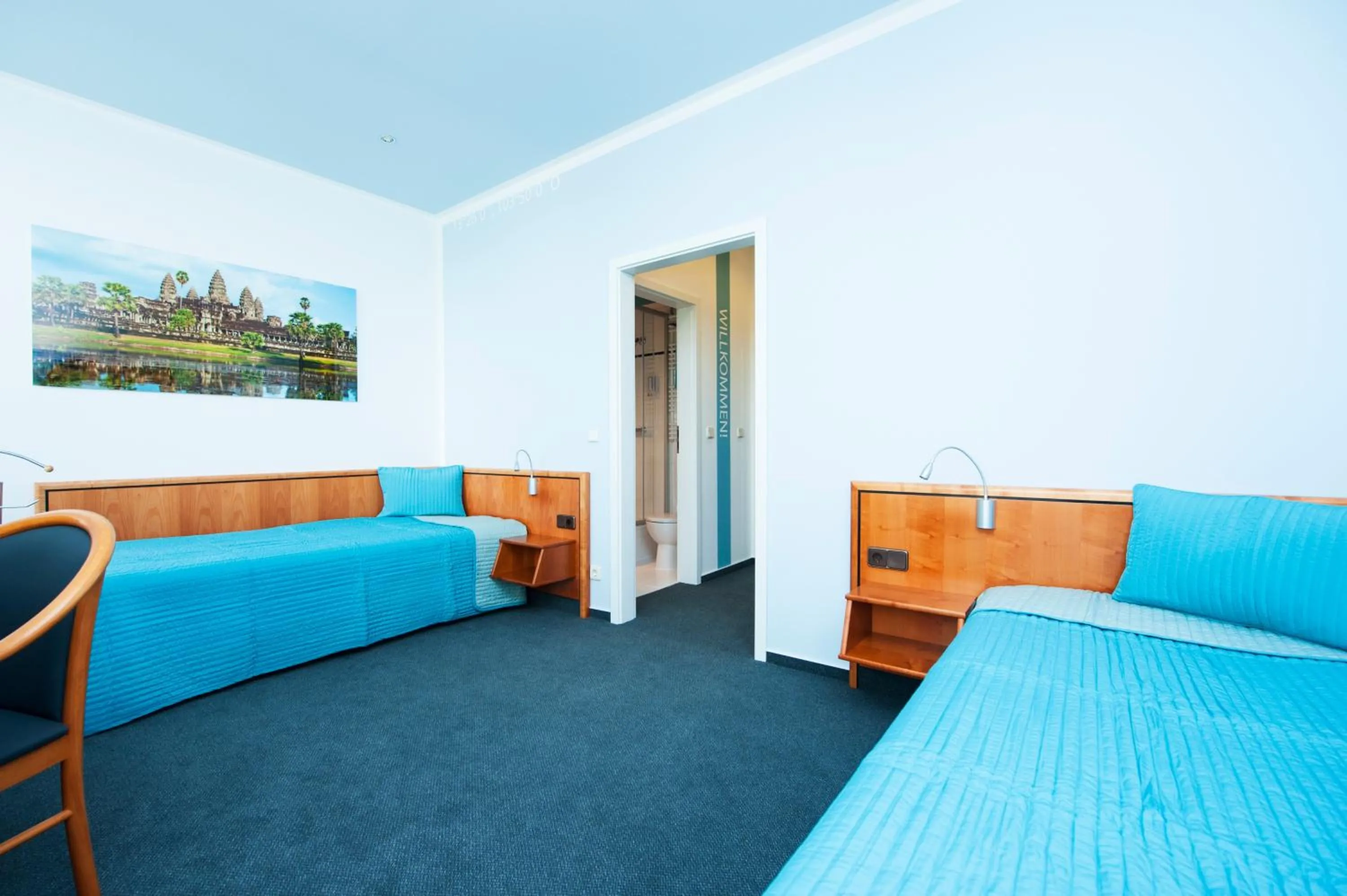 Bed in Hotel Weitblick Bielefeld