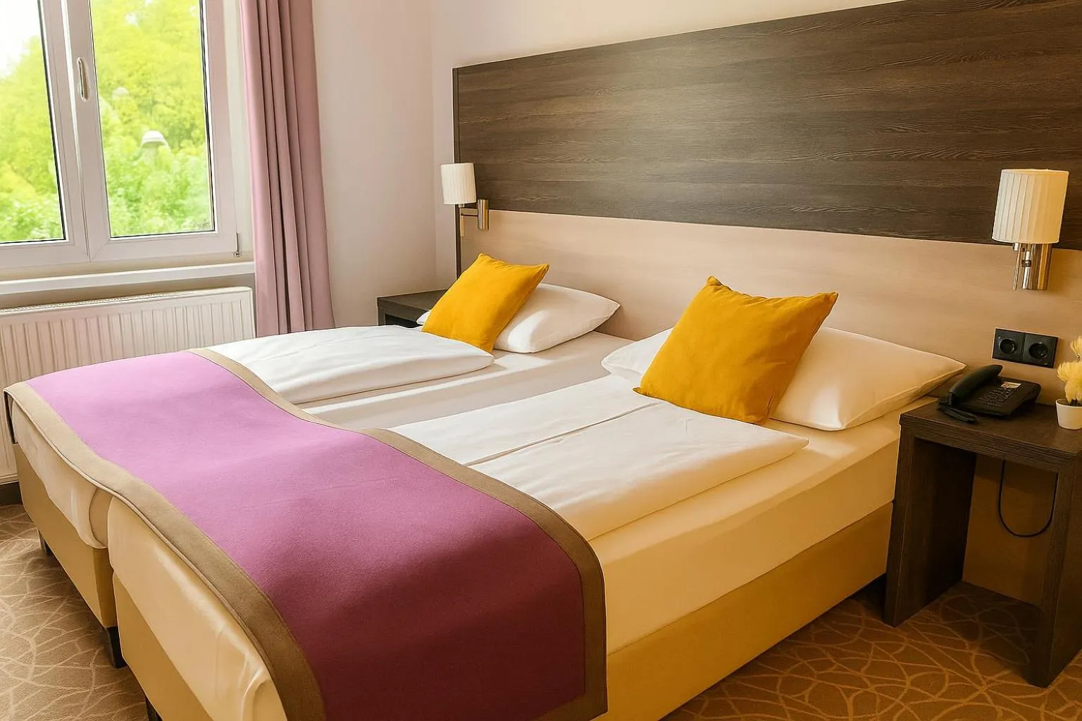 Bed in Arion Cityhotel Vienna