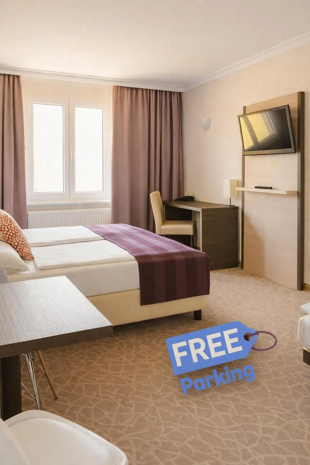 Bed in Arion Cityhotel Vienna