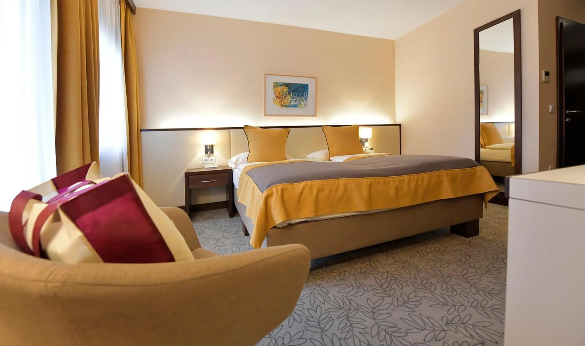 Bed in Seehotel Rust