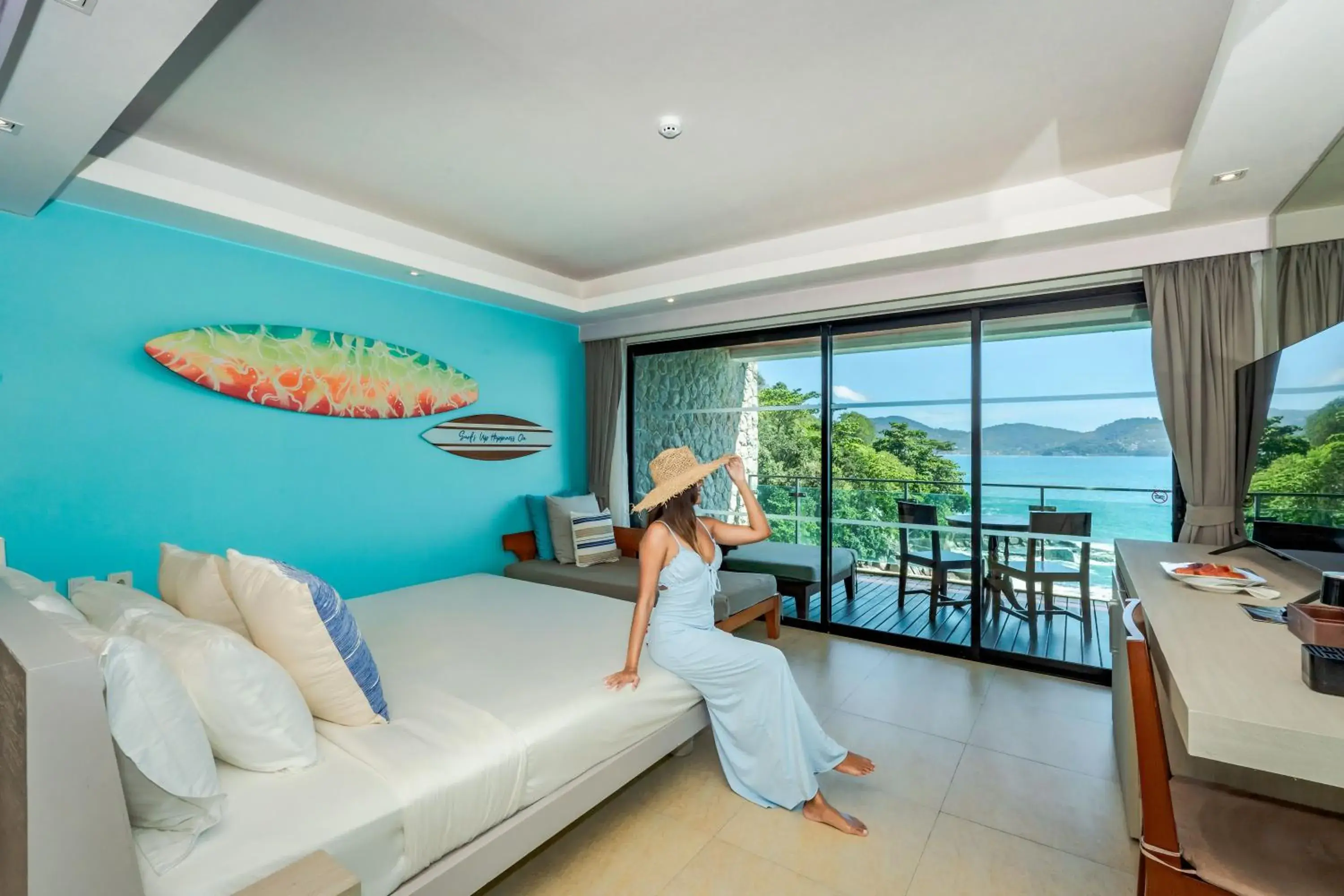 Premium Deluxe King Room with Sea View - Non-Smoking in Zenmaya Oceanfront Phuket, Trademark Collection by Wyndham Premium Deluxe King Room with Sea View - Non-Smoking in Zenmaya Oceanfront Phuket, Trademark Collection by Wyndham