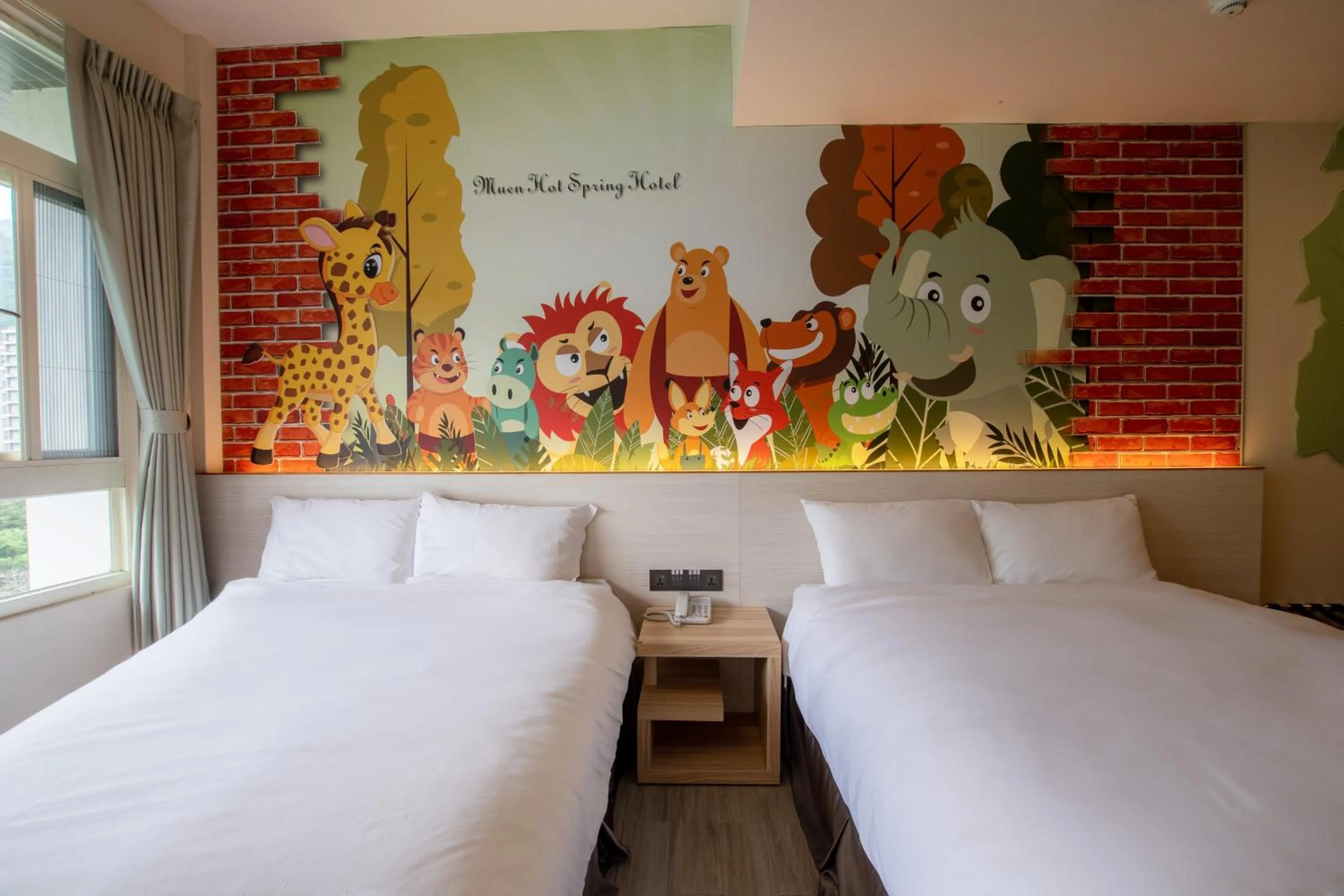 Bed in Muen Yuan Dong Hot Spring Hotel