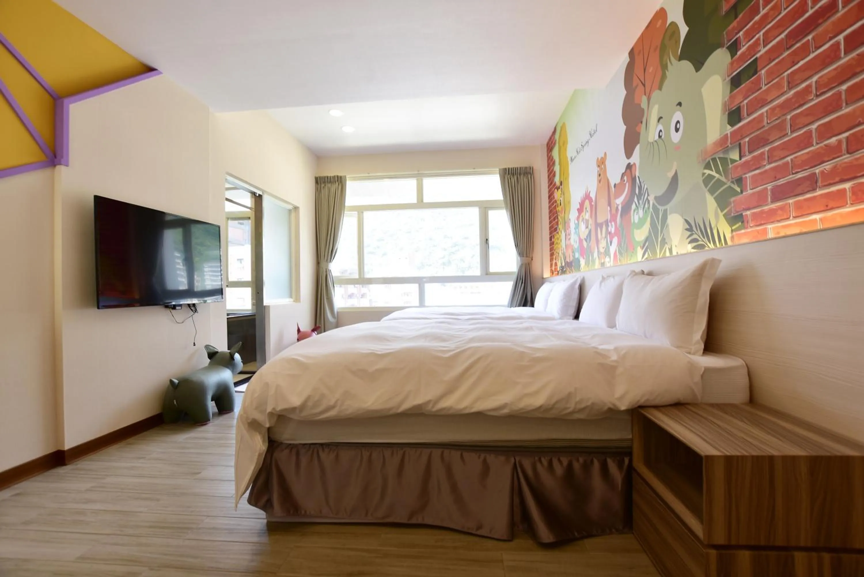 Bed in Muen Yuan Dong Hot Spring Hotel