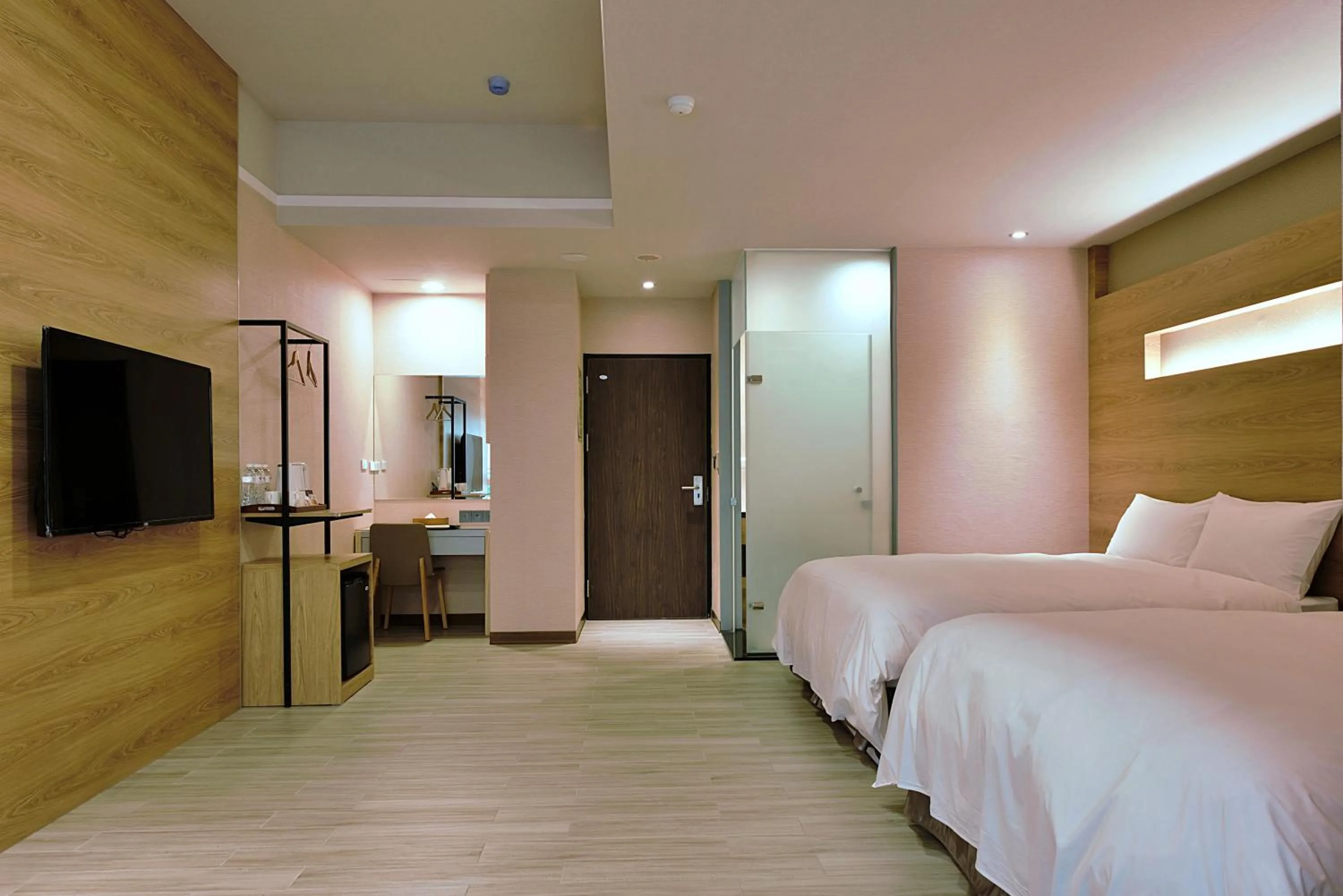 Bed in Muen Yuan Dong Hot Spring Hotel