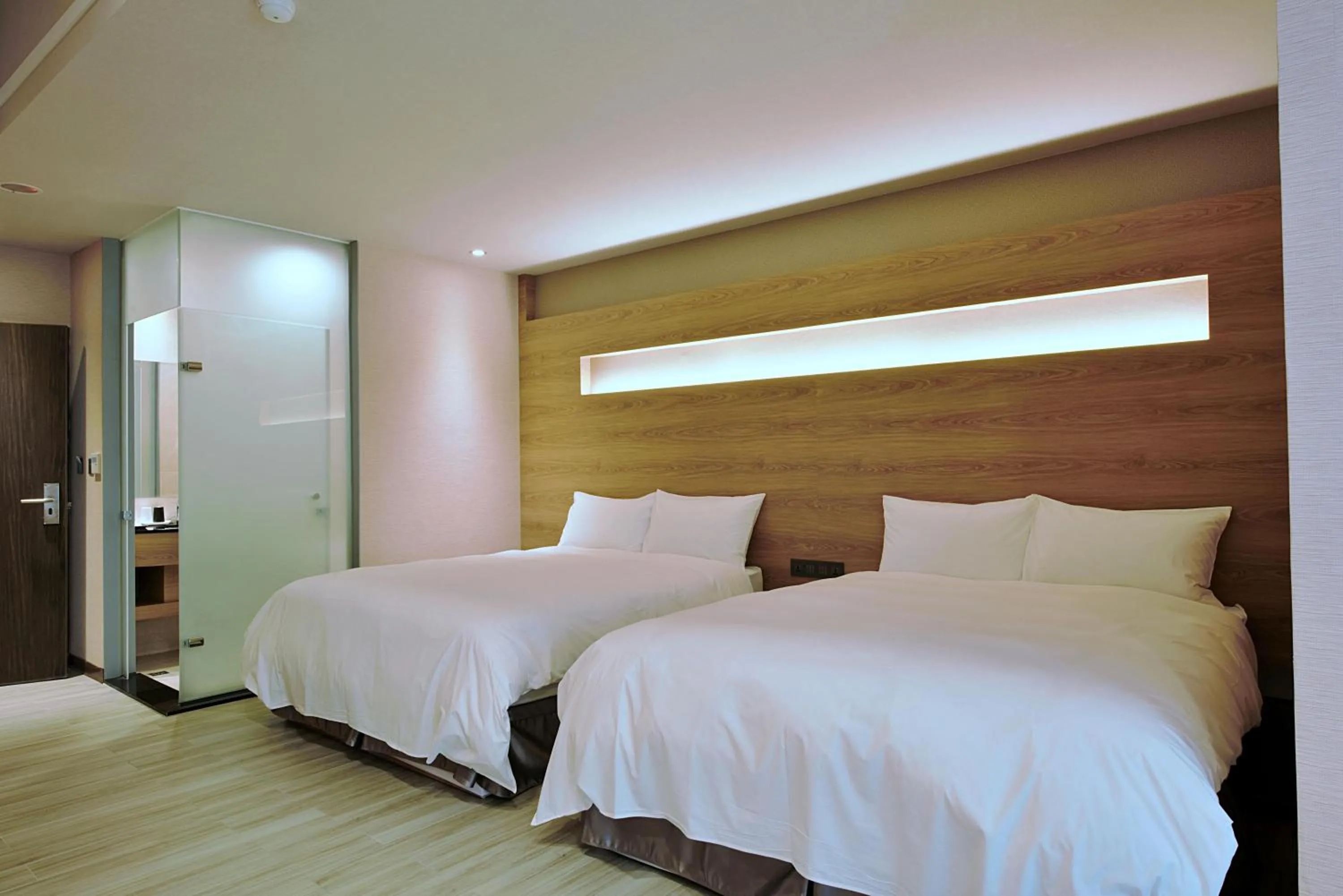 Bed in Muen Yuan Dong Hot Spring Hotel