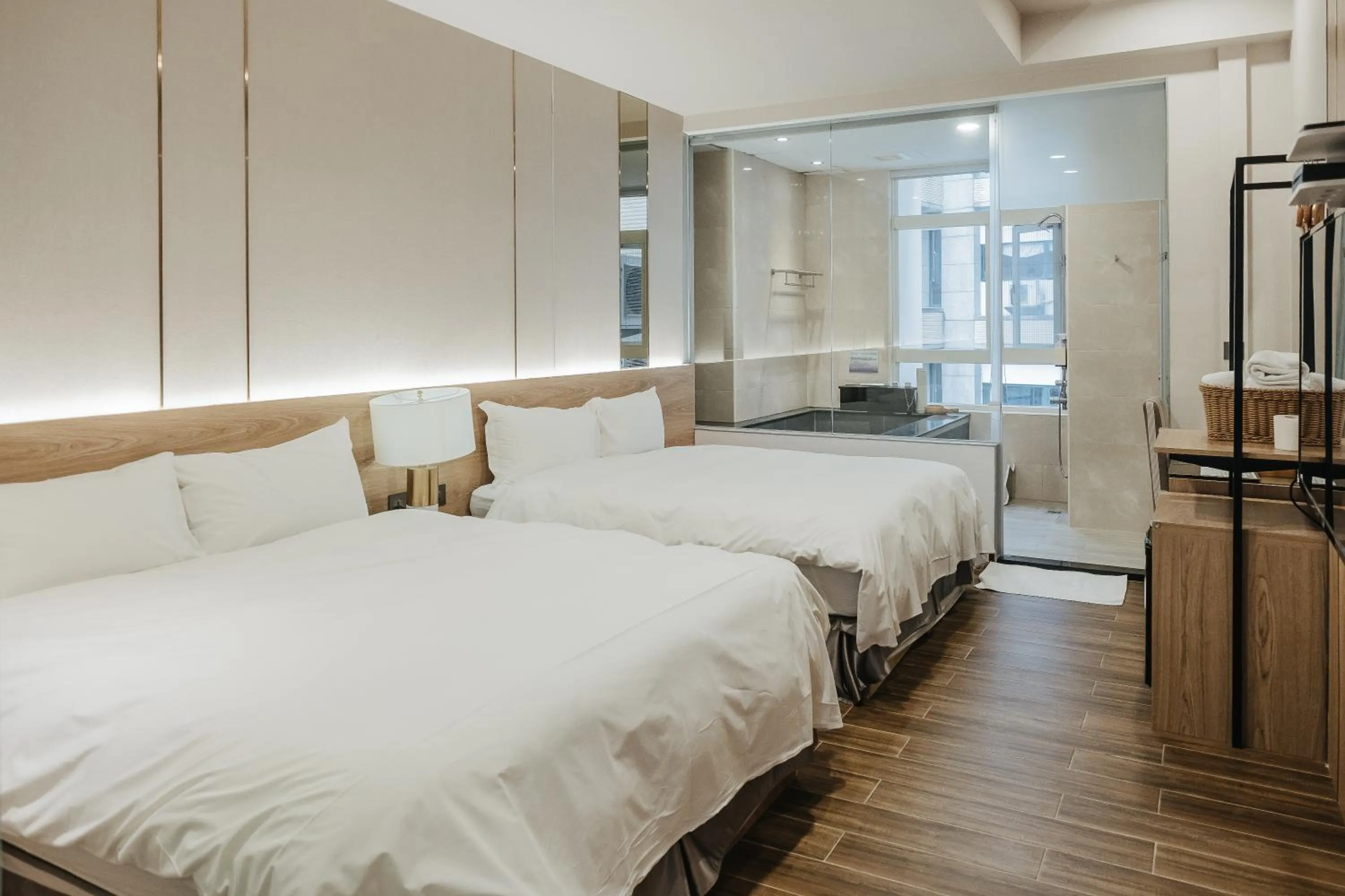 Bed in Muen Yuan Dong Hot Spring Hotel