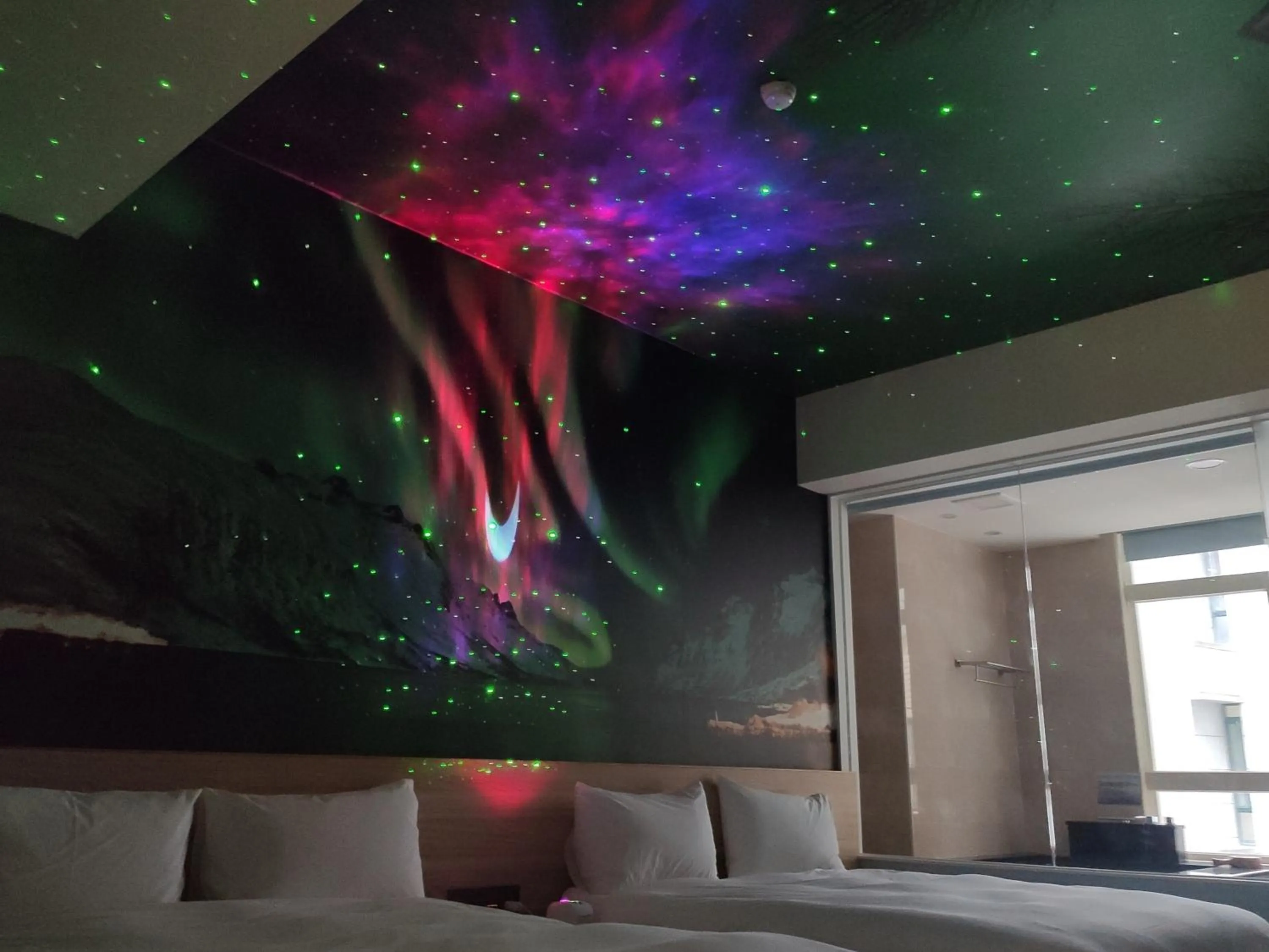 Bed in Muen Yuan Dong Hot Spring Hotel