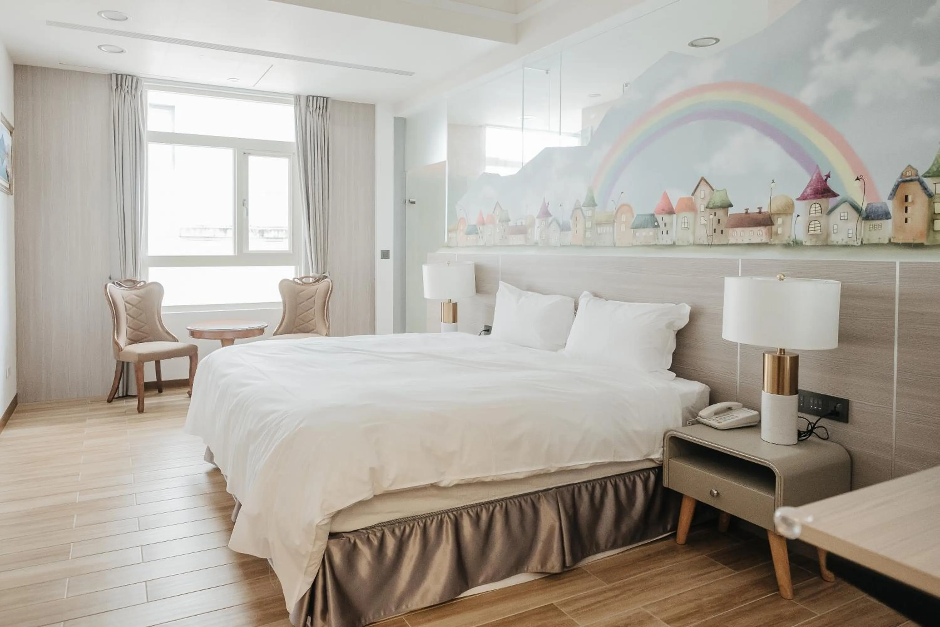 Bed in Muen Yuan Dong Hot Spring Hotel