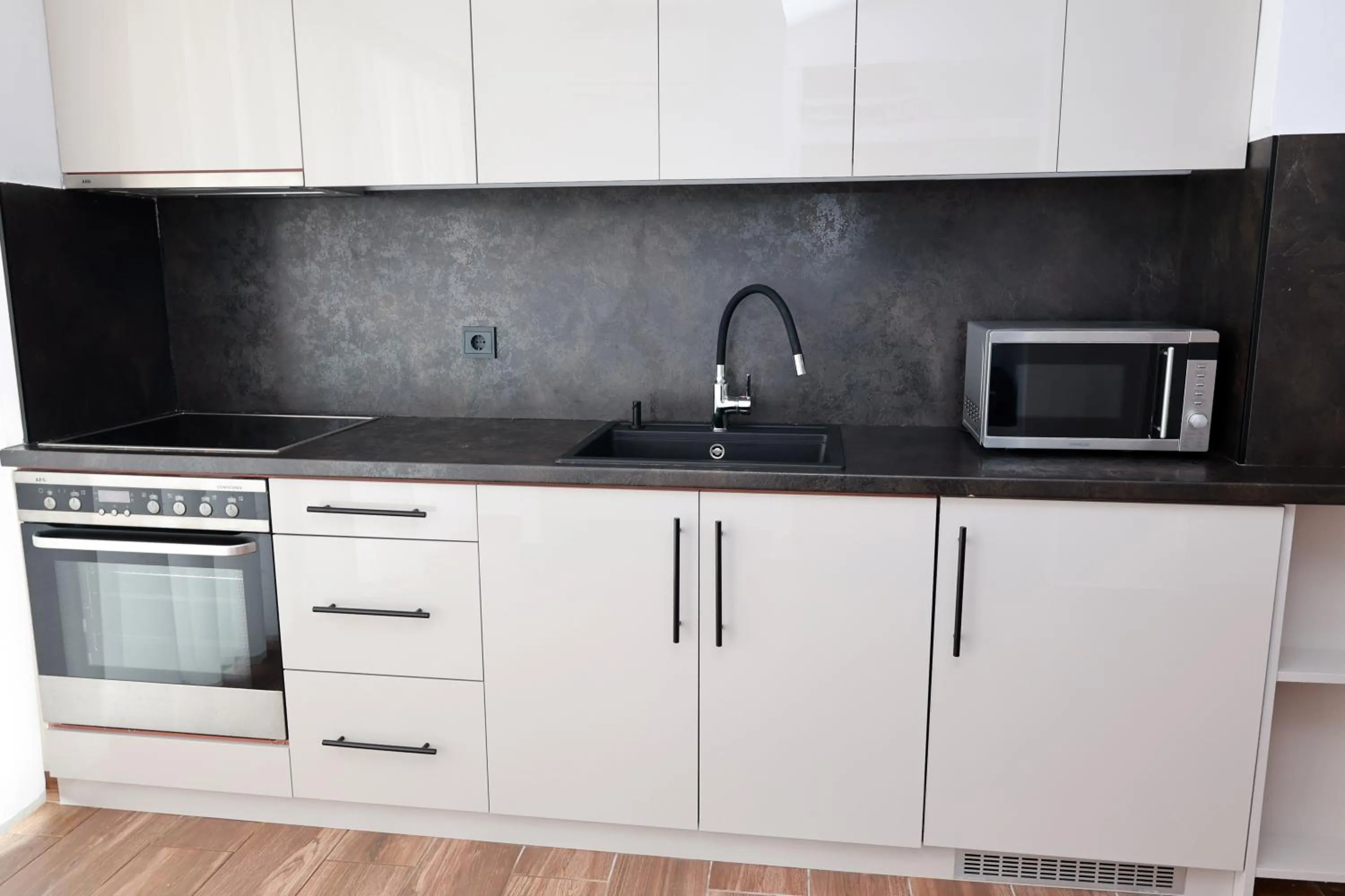 Kitchen or kitchenette in Paris-Irini Studios And Apartments