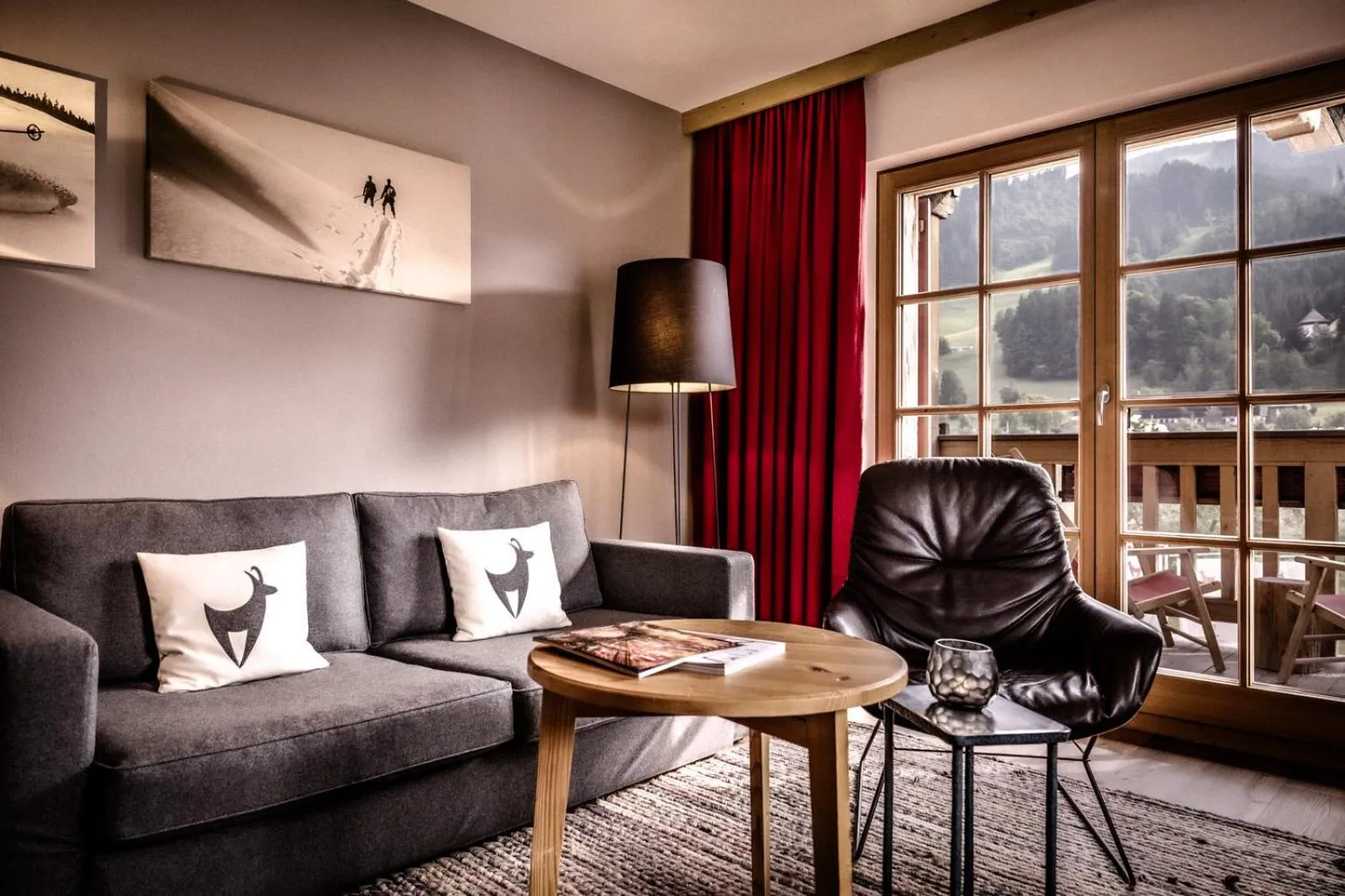 Living room in Kitzhof Mountain Design Resort, 4 Sterne Superior