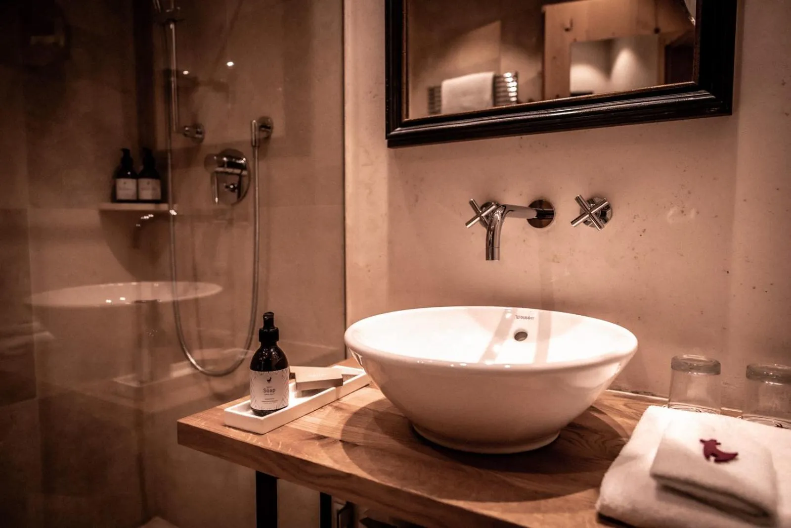 Bathroom in Kitzhof Mountain Design Resort, 4 Sterne Superior